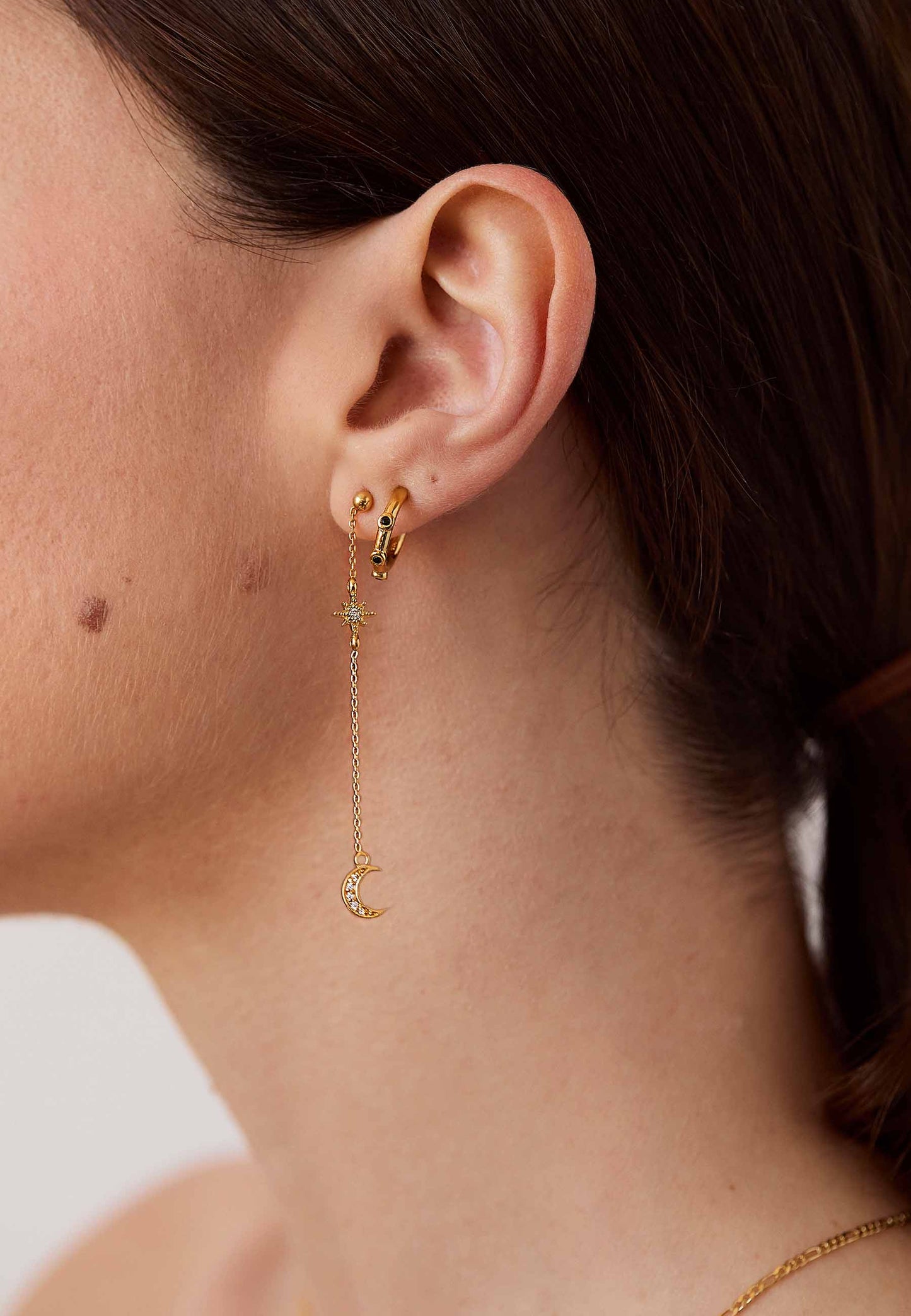 PENDIENTES LILAVATI BAÑADOS EN ORO