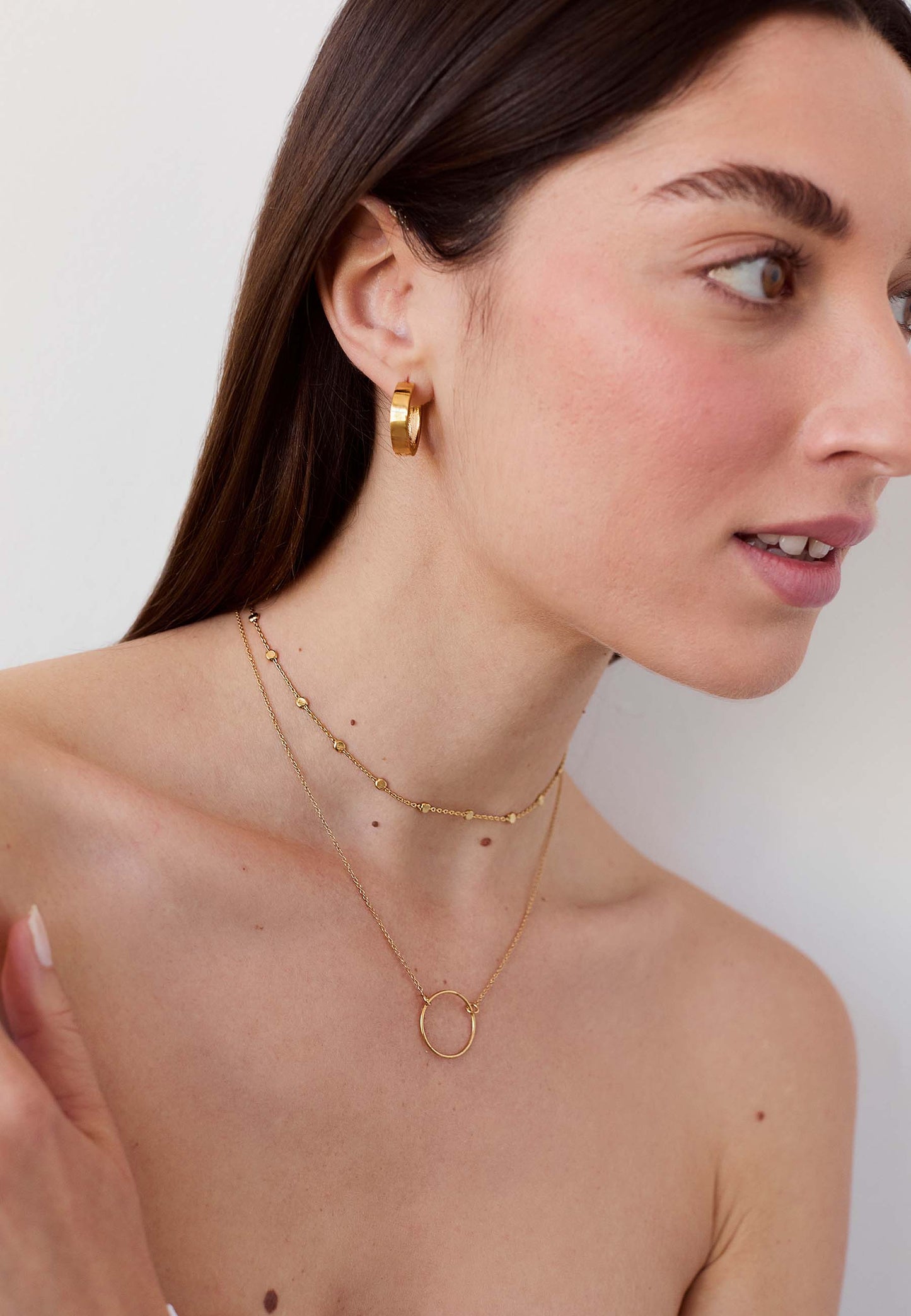 PENDIENTES BABAR (20MM) BAÑADOS EN ORO