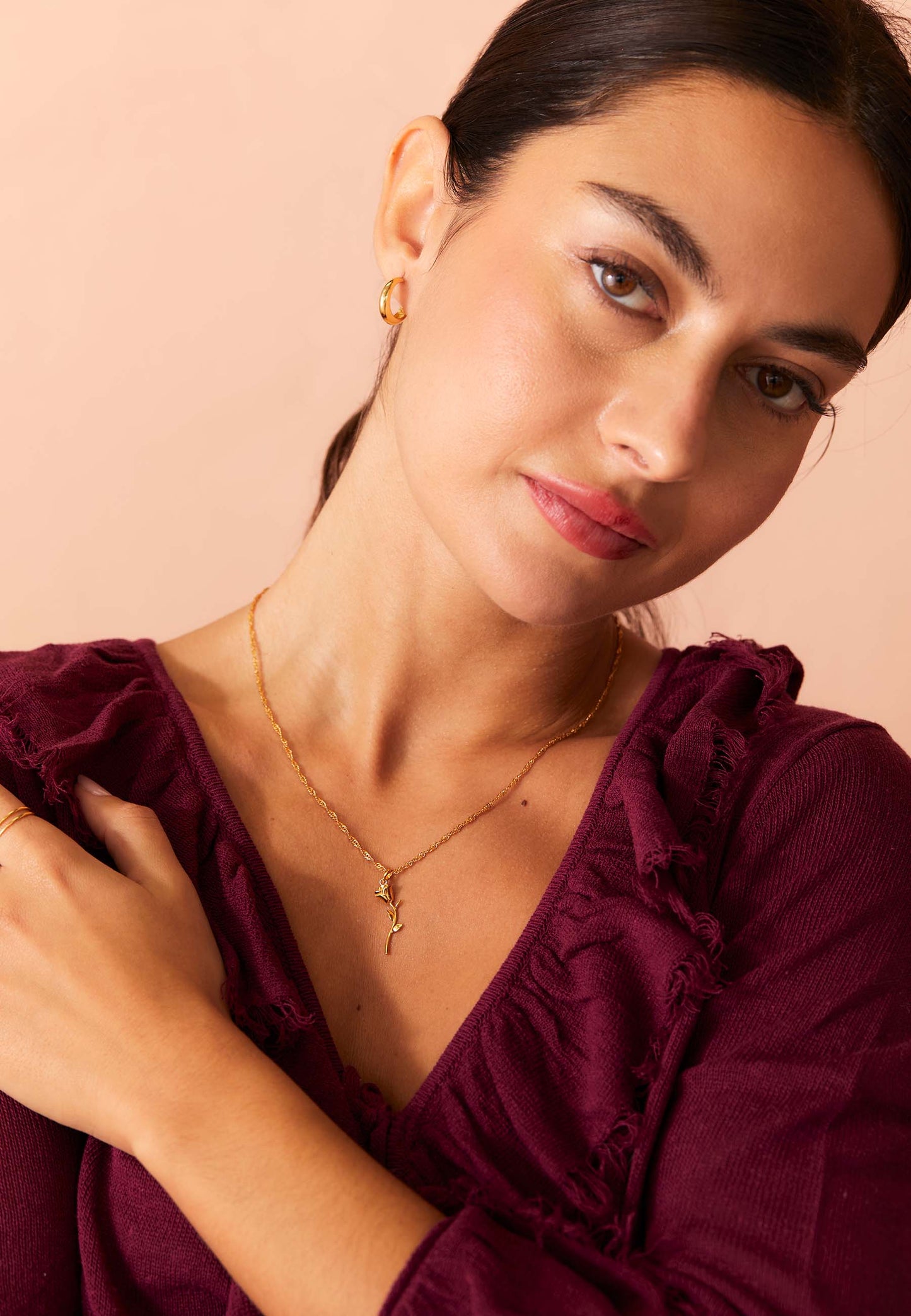 GULABE NECKLACE GOLD-PLATED