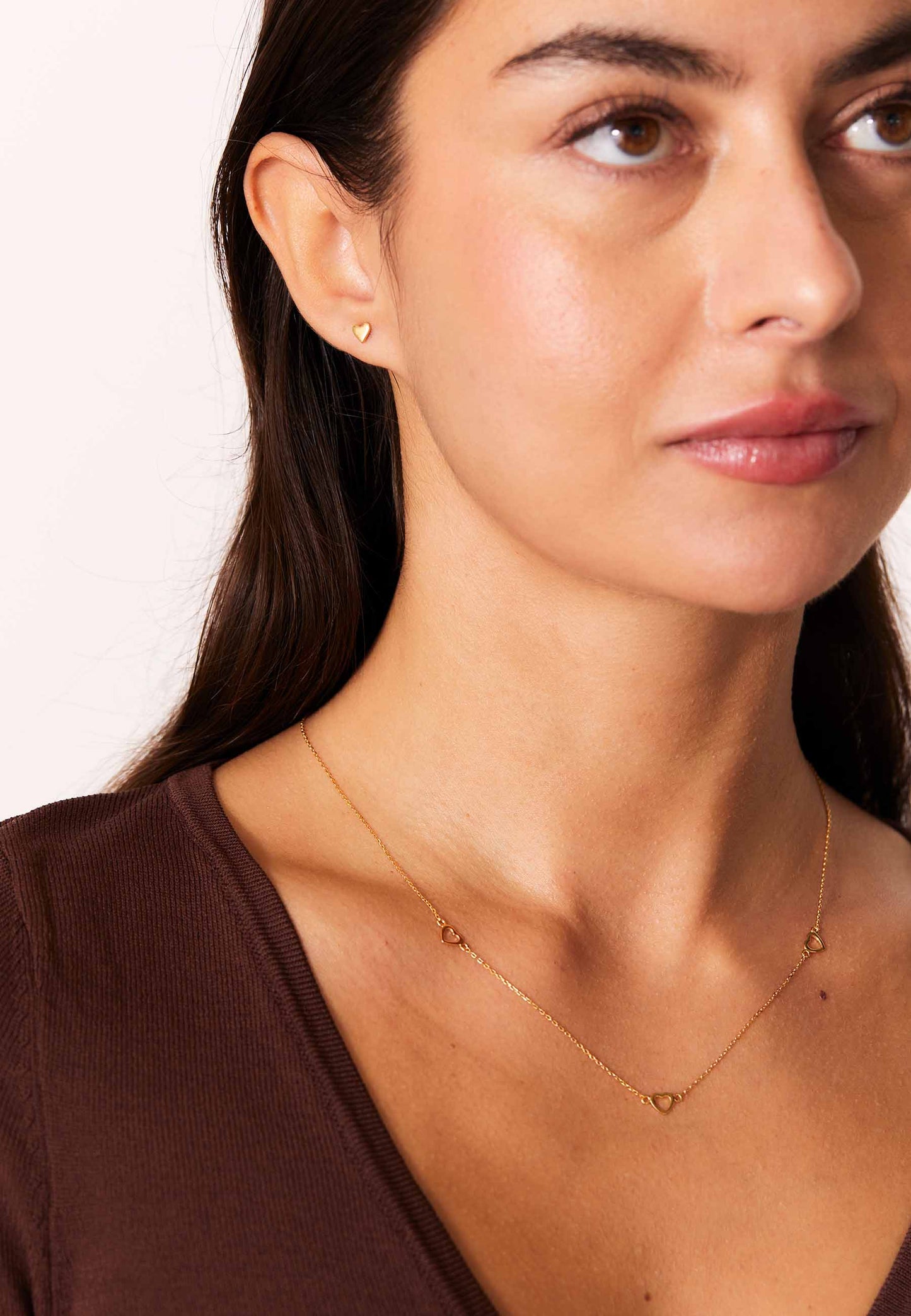 PENDIENTES DIL BAÑADOS EN ORO