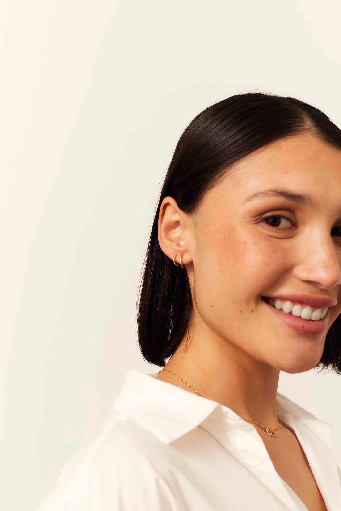 PENDIENTES JIVANA (12MM) BAÑADOS EN ORO