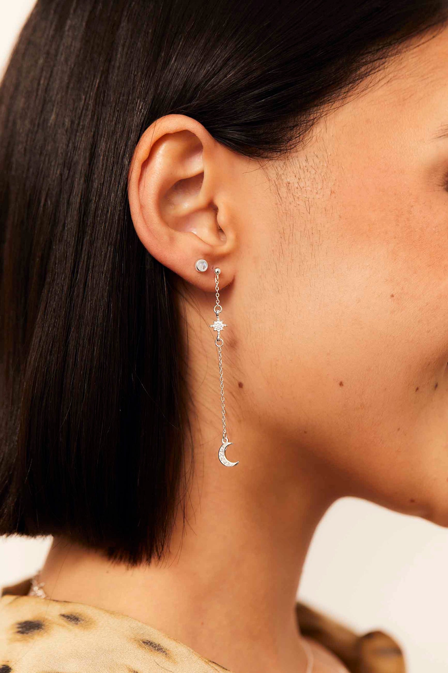 FIROZA EARRINGS WITH MOONSTONE