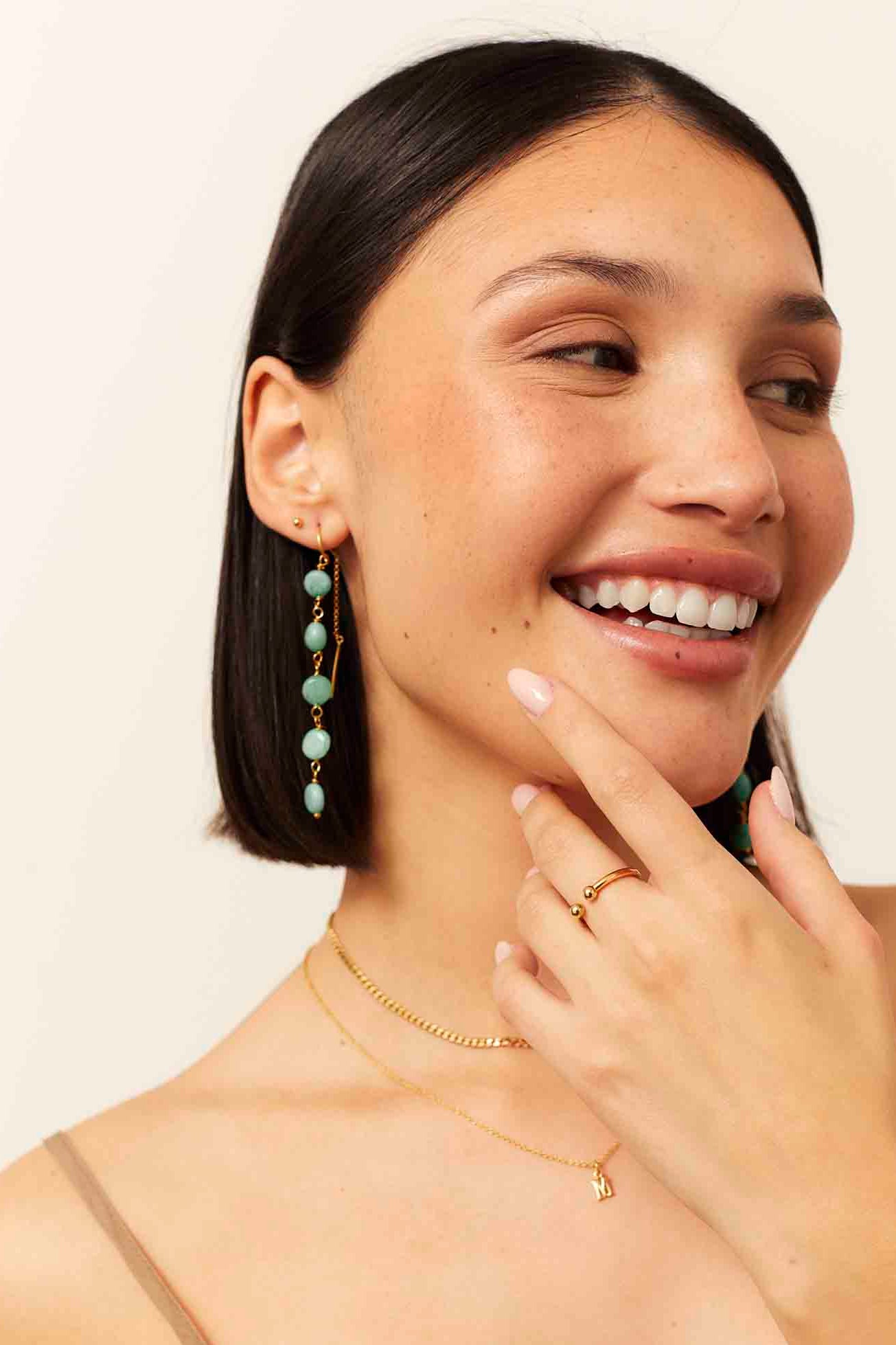 GOLD ESHA EARRINGS (11MM)