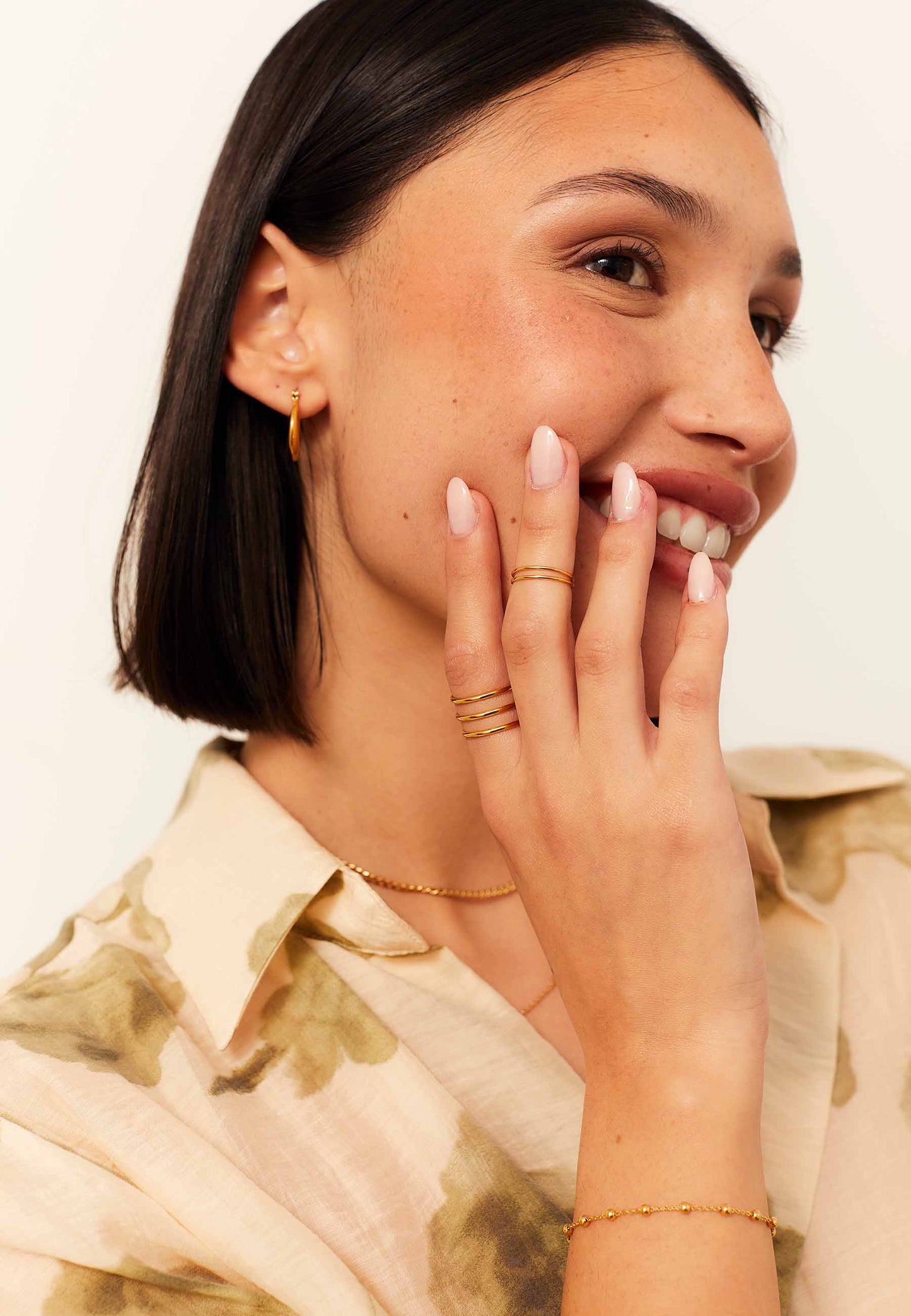 ANILLO BLE (MIDI) BAÑADO EN ORO