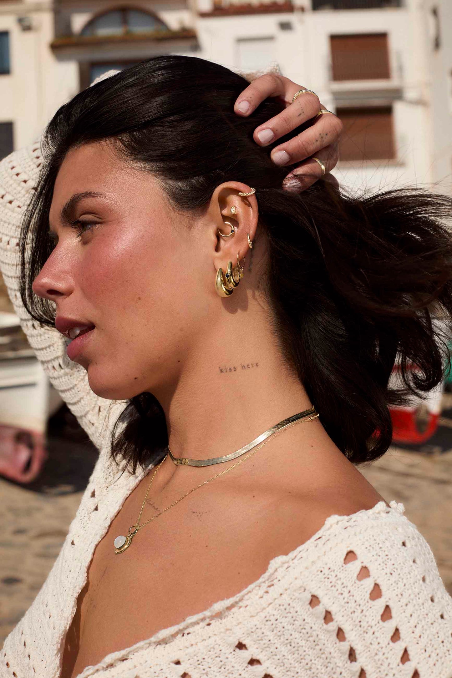 BUNO PIERCING (8MM) GOLD PLATED