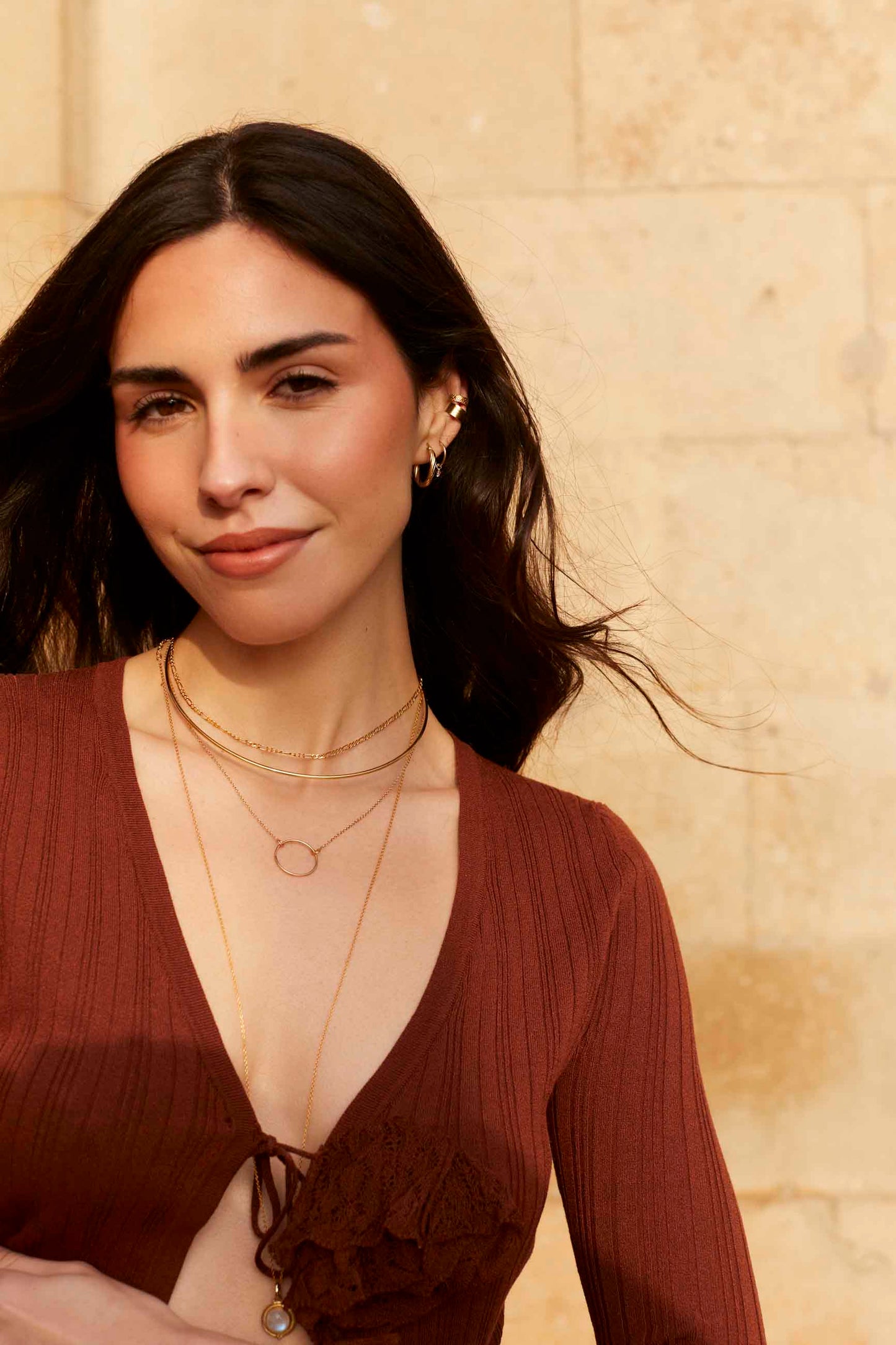 CHOKER INDRA BAÑADO EN ORO