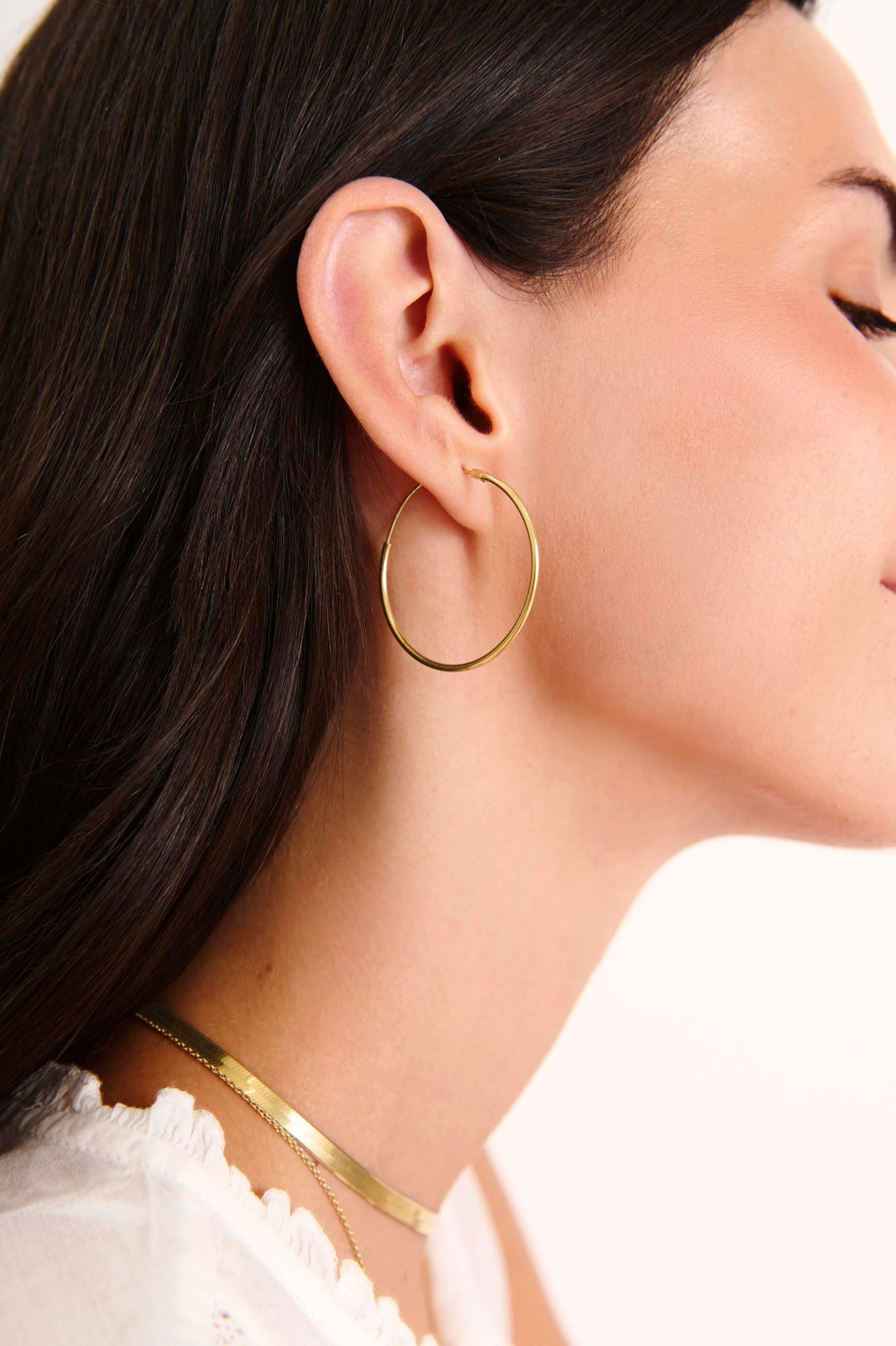 JIVANA GOLD EARRINGS (35MM)