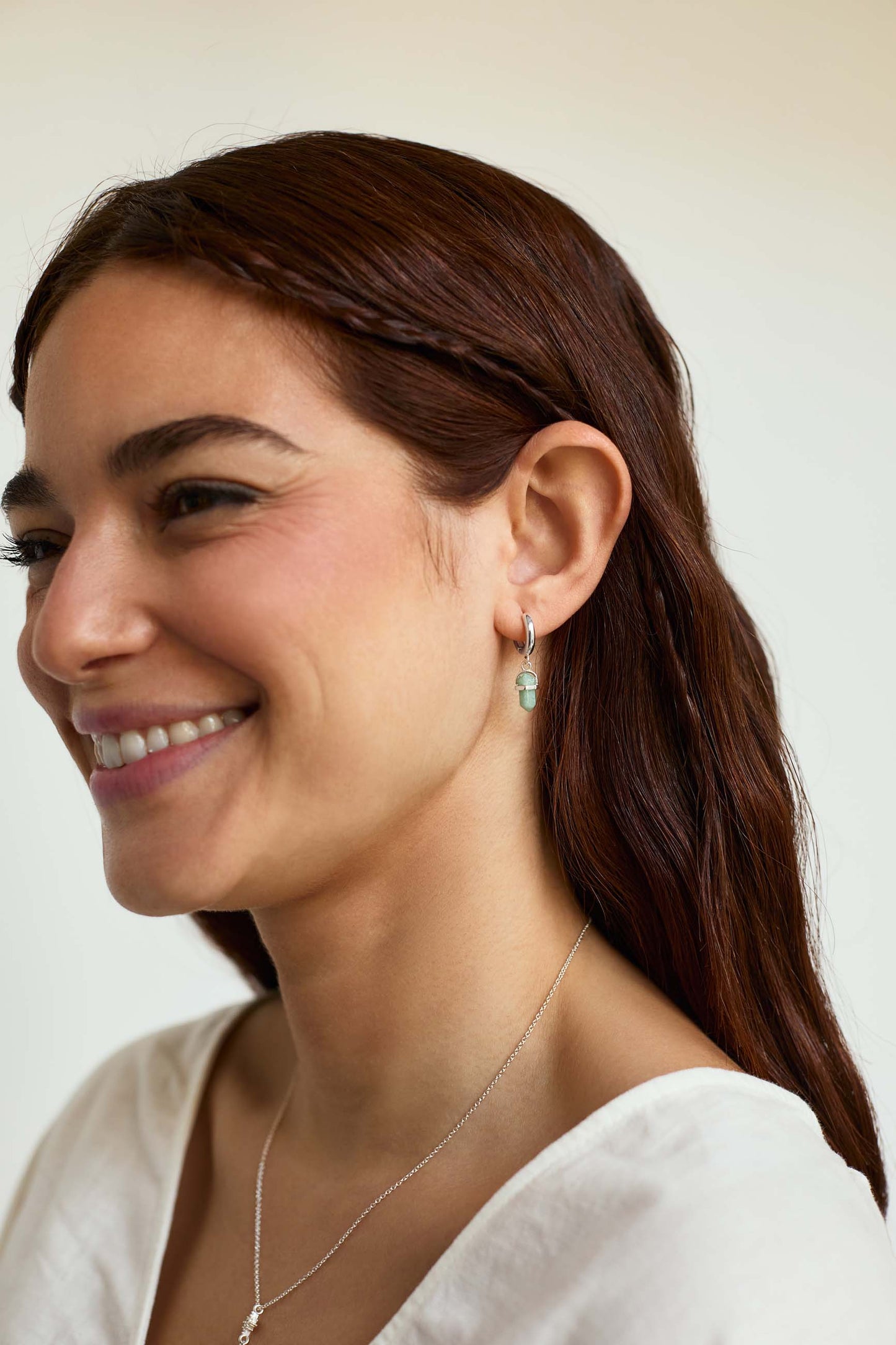 ORECCHINI SURYA AMAZZONITE (12MM)