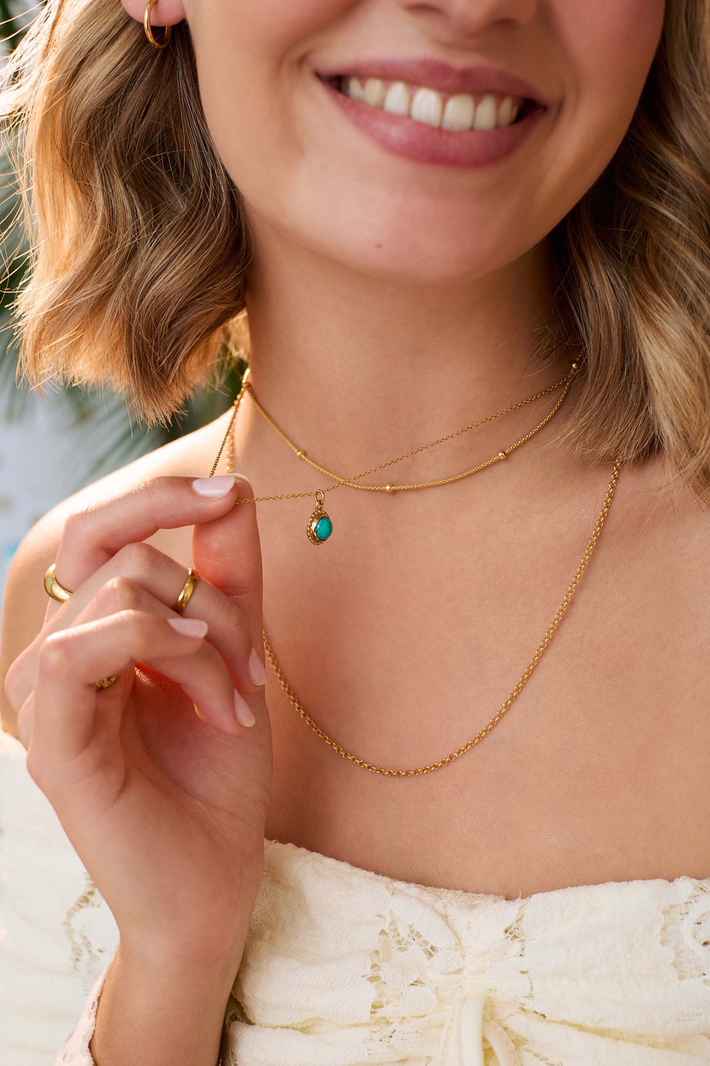 LONG ROLO CHAIN (55CM) GOLD