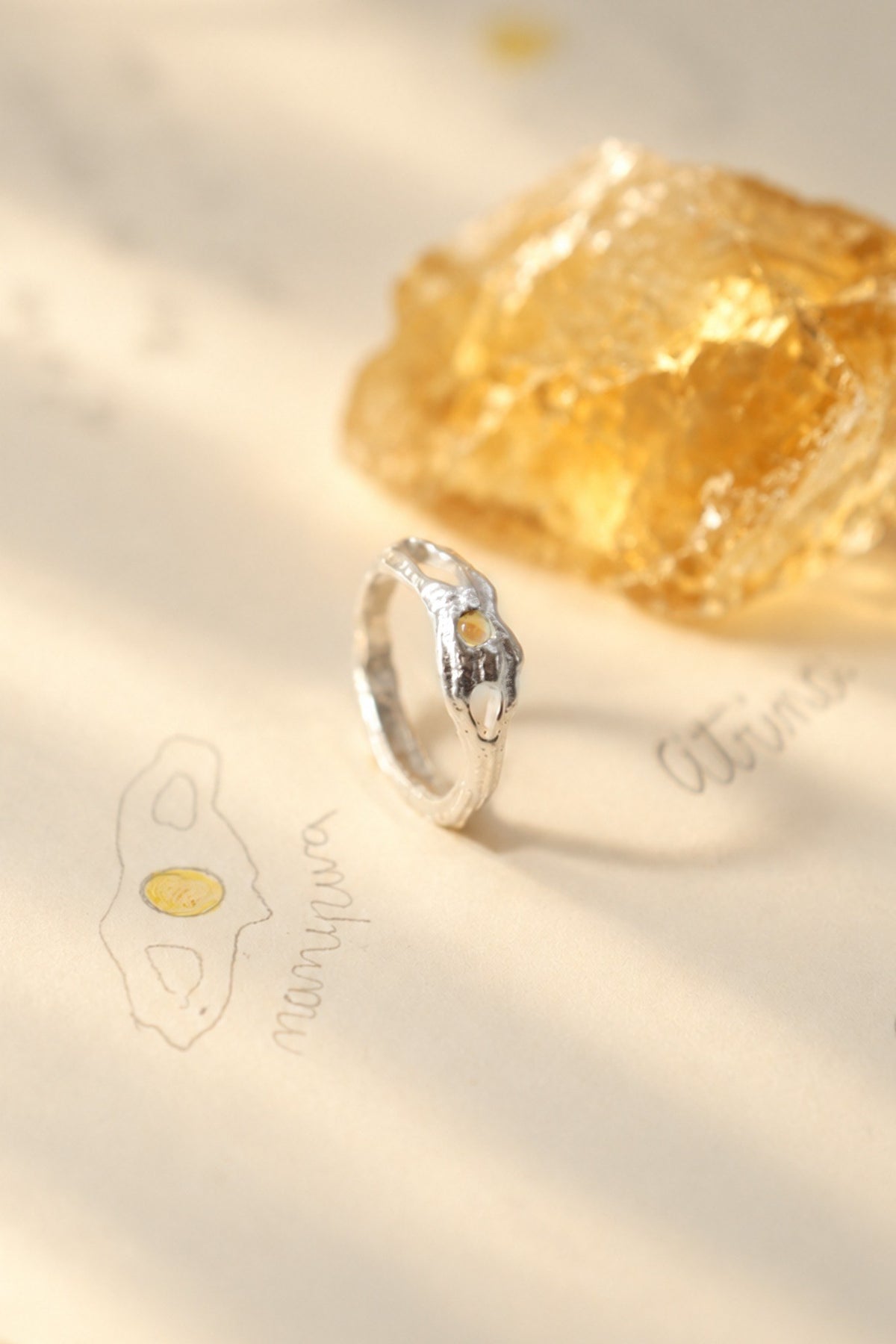 ANILLO MANIPURA BAÑADO EN ORO