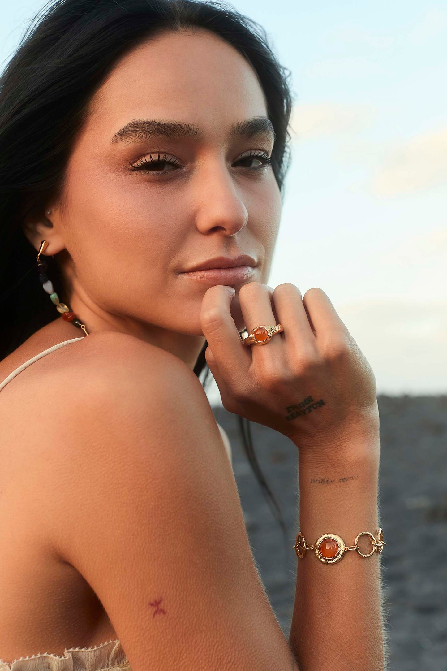 ANILLO TRINKET BAÑADO EN ORO