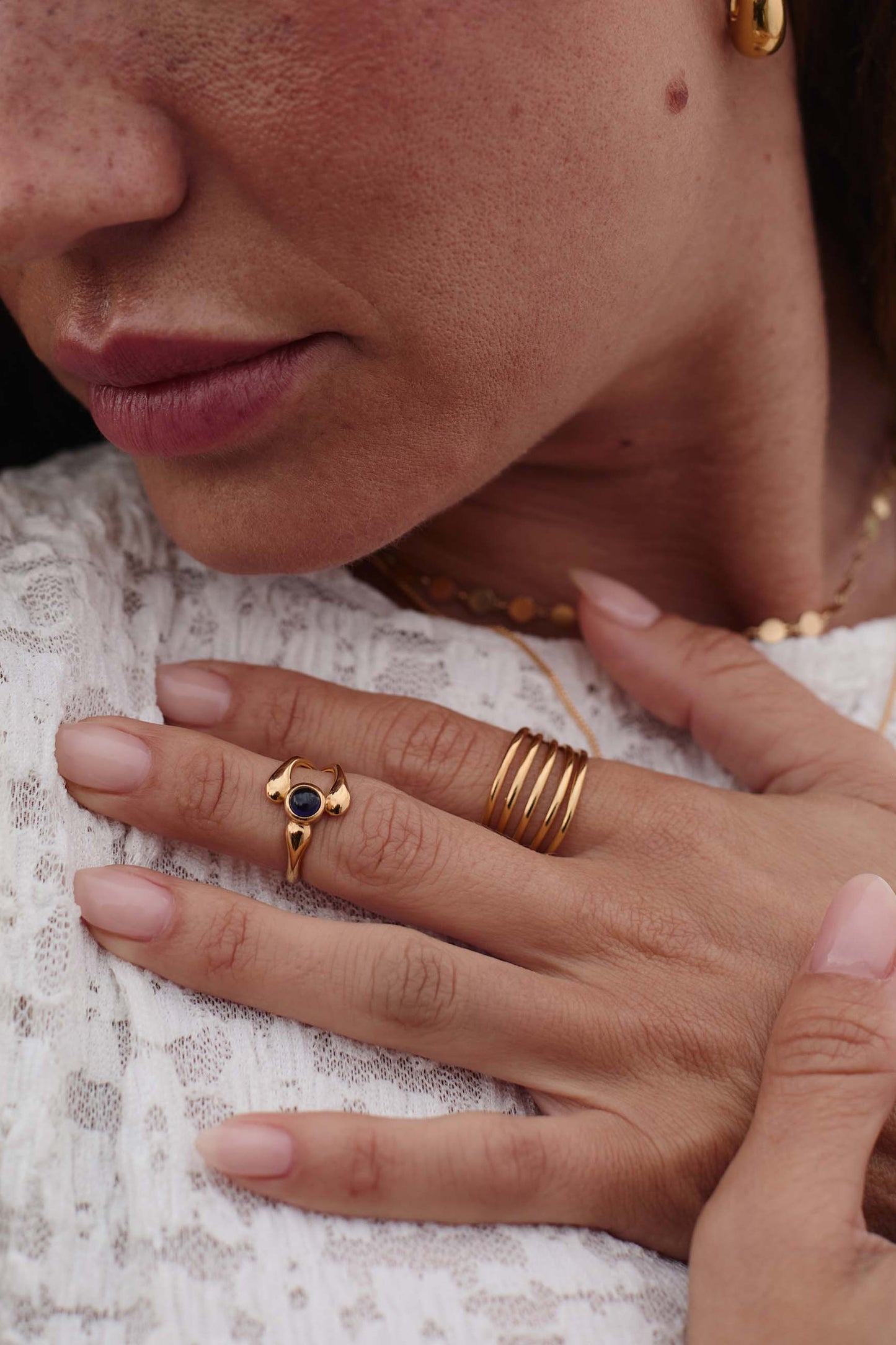 ANILLO AVIKAR MIDI BAÑADO EN ORO
