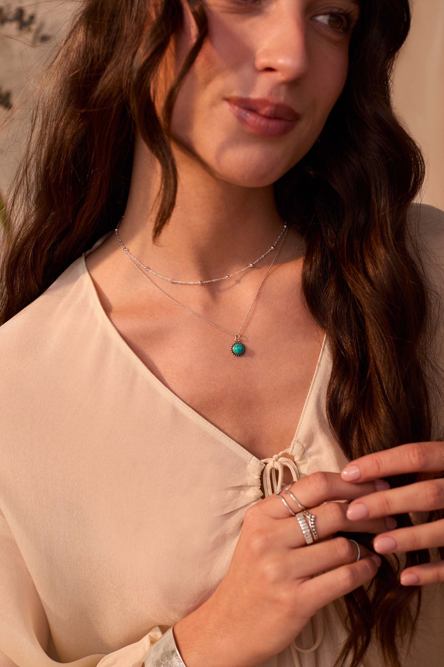 COLLANA SAVATI TURCHESE