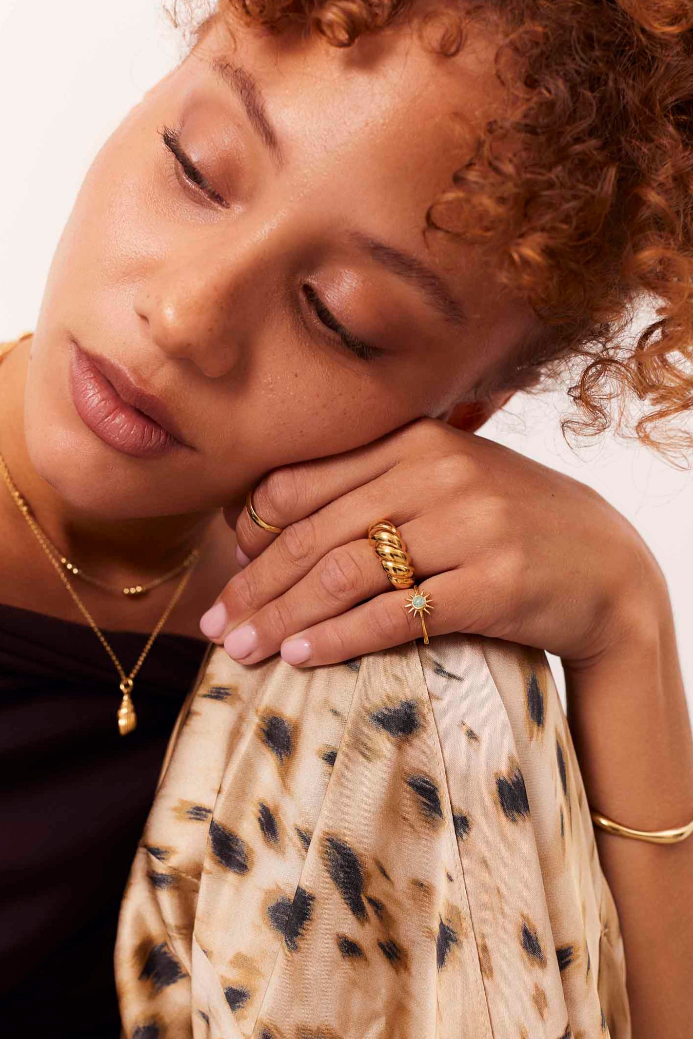 BAGUE DHOP PLAQUÉE OR