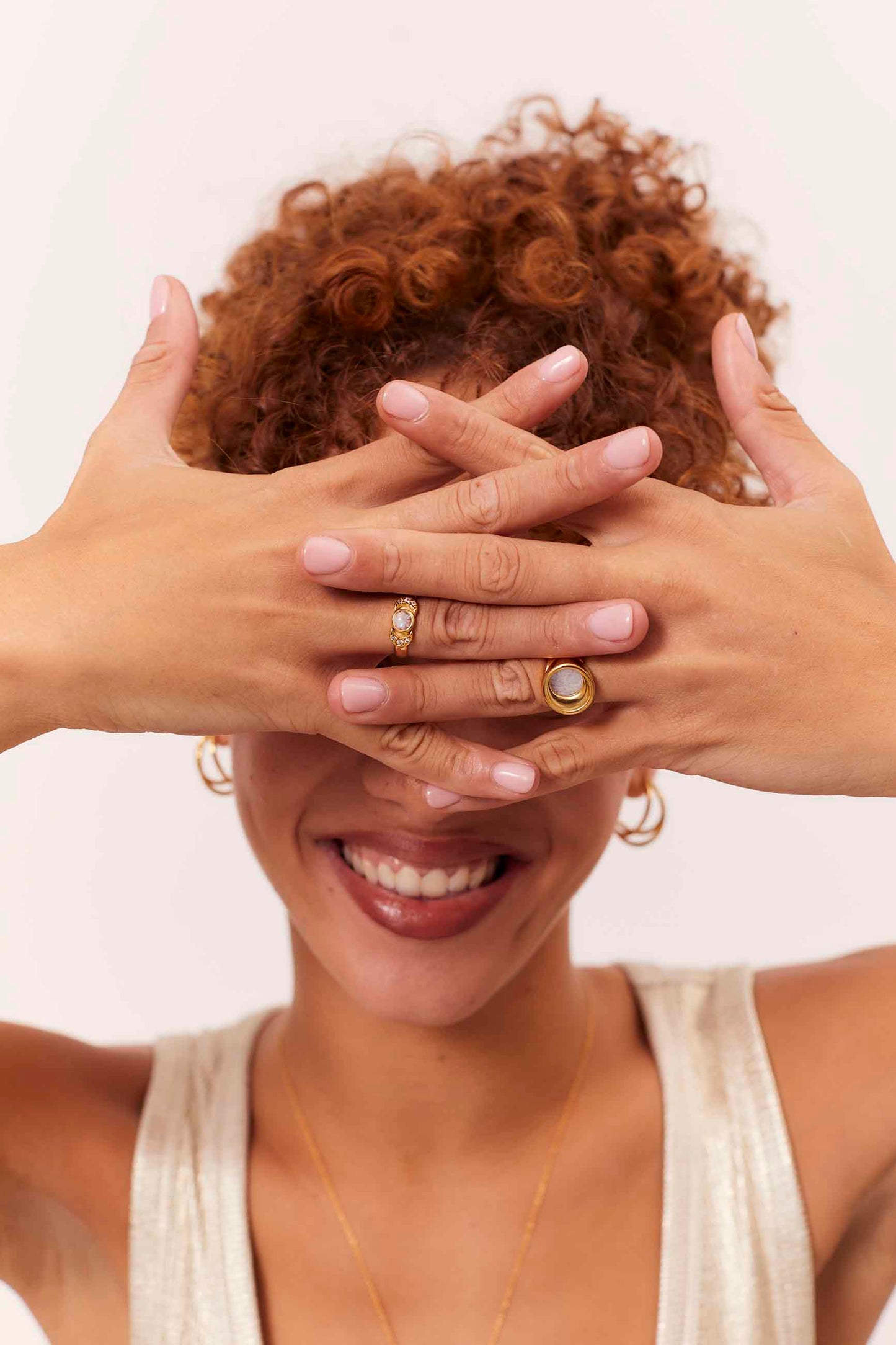 SOMESH GOLD-PLATED RING