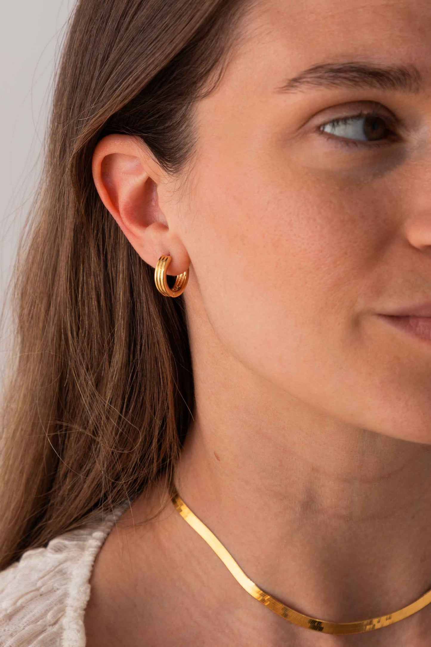 PENDIENTES ASABAB (16MM) BAÑADOS EN ORO