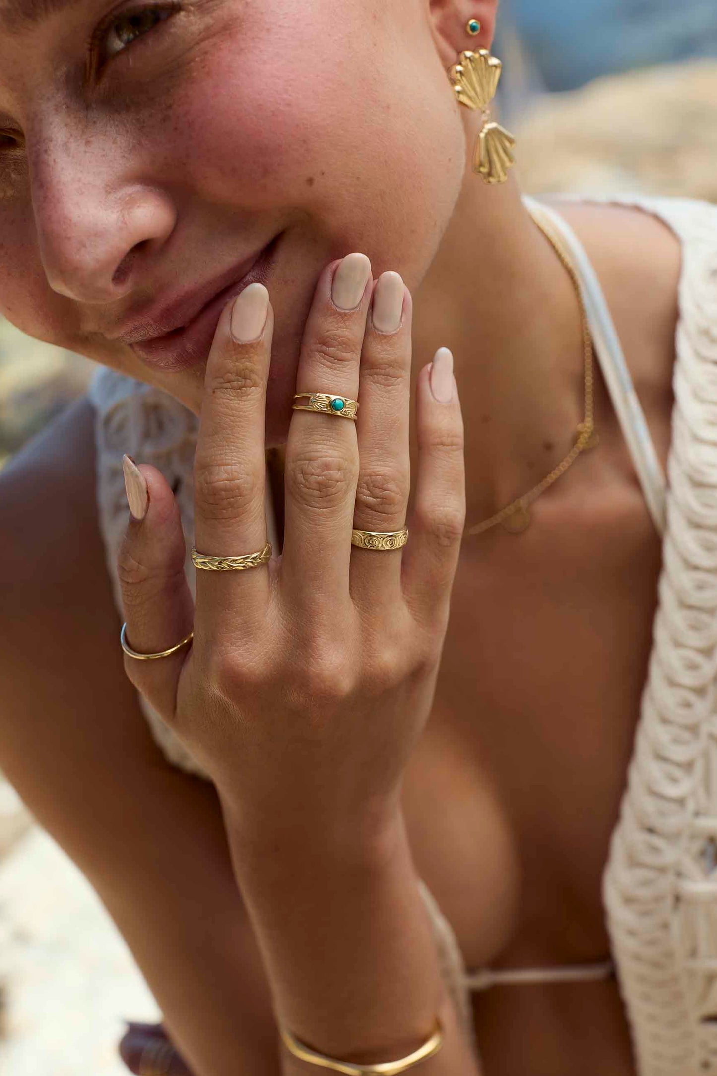 BAGUE MALAVAK PLAQUÉE OR