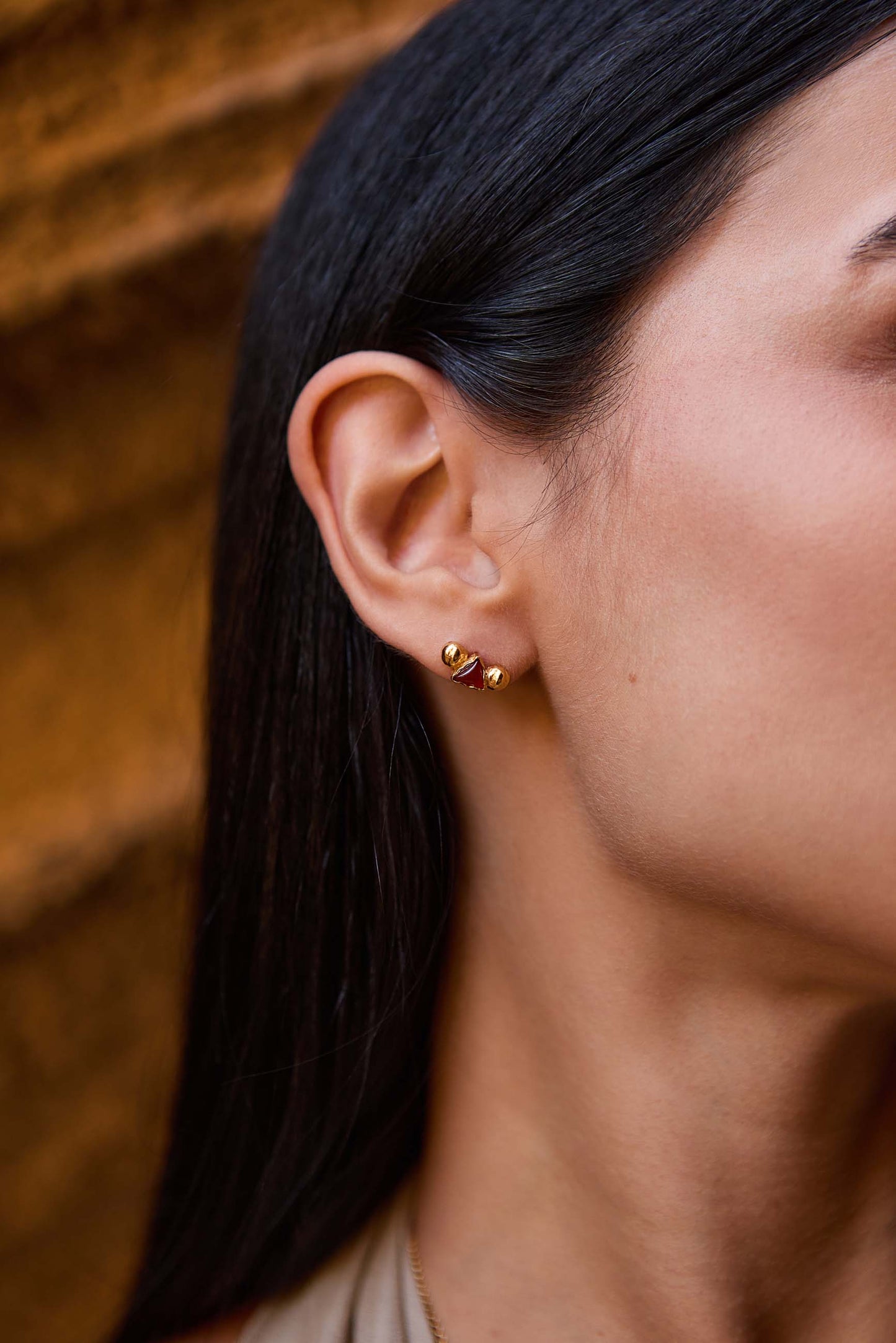 PENDIENTES SAITRAS BAÑADOS EN ORO