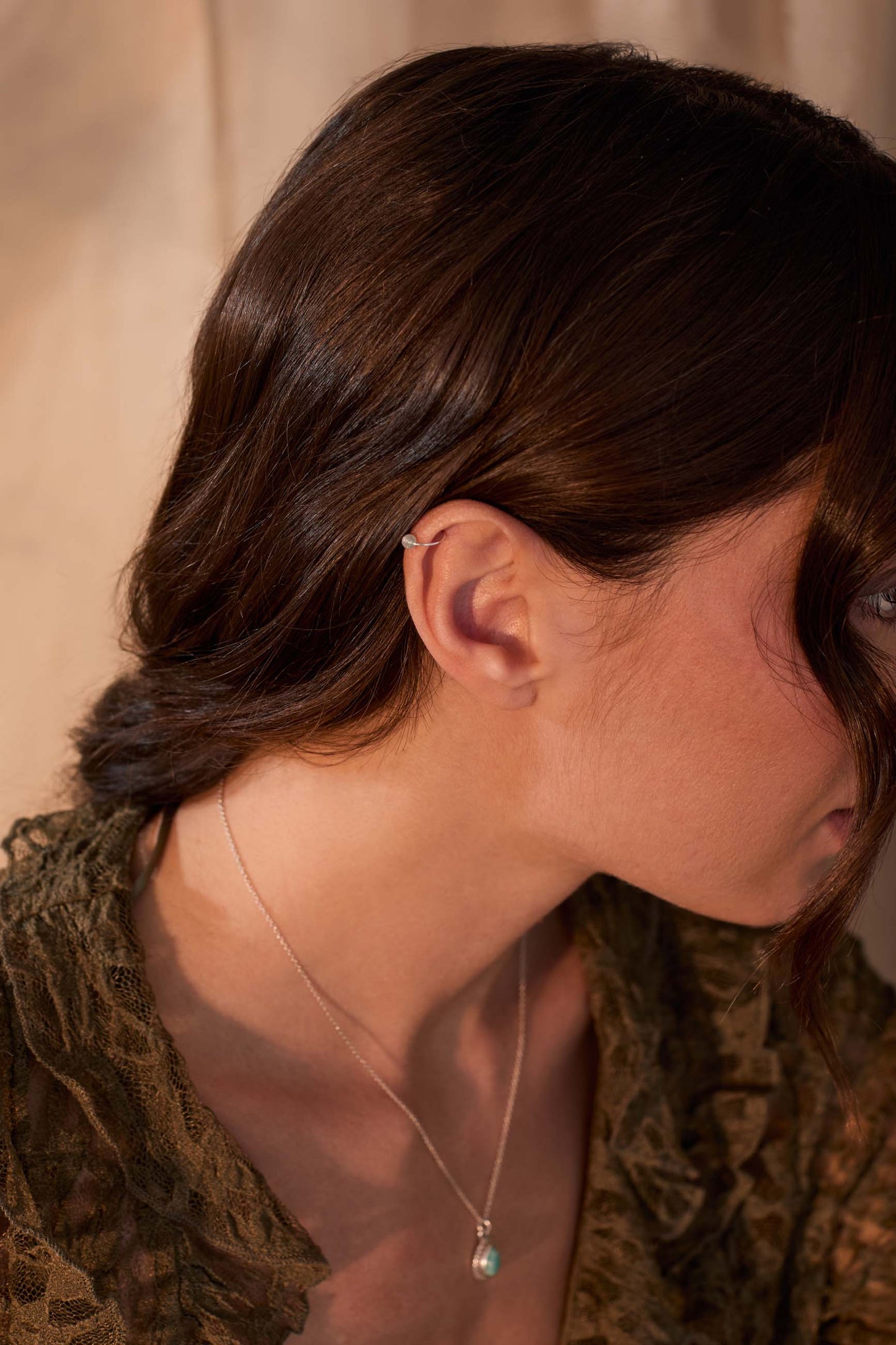 PIERCINGS VENKAT AMAZZONITE (10MM)