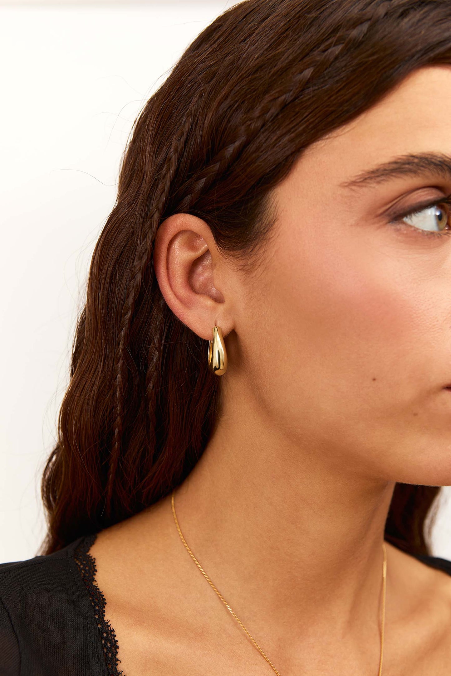 BOUCLES D'OREILLES DERGH (20MM) PLAQUÉ OR