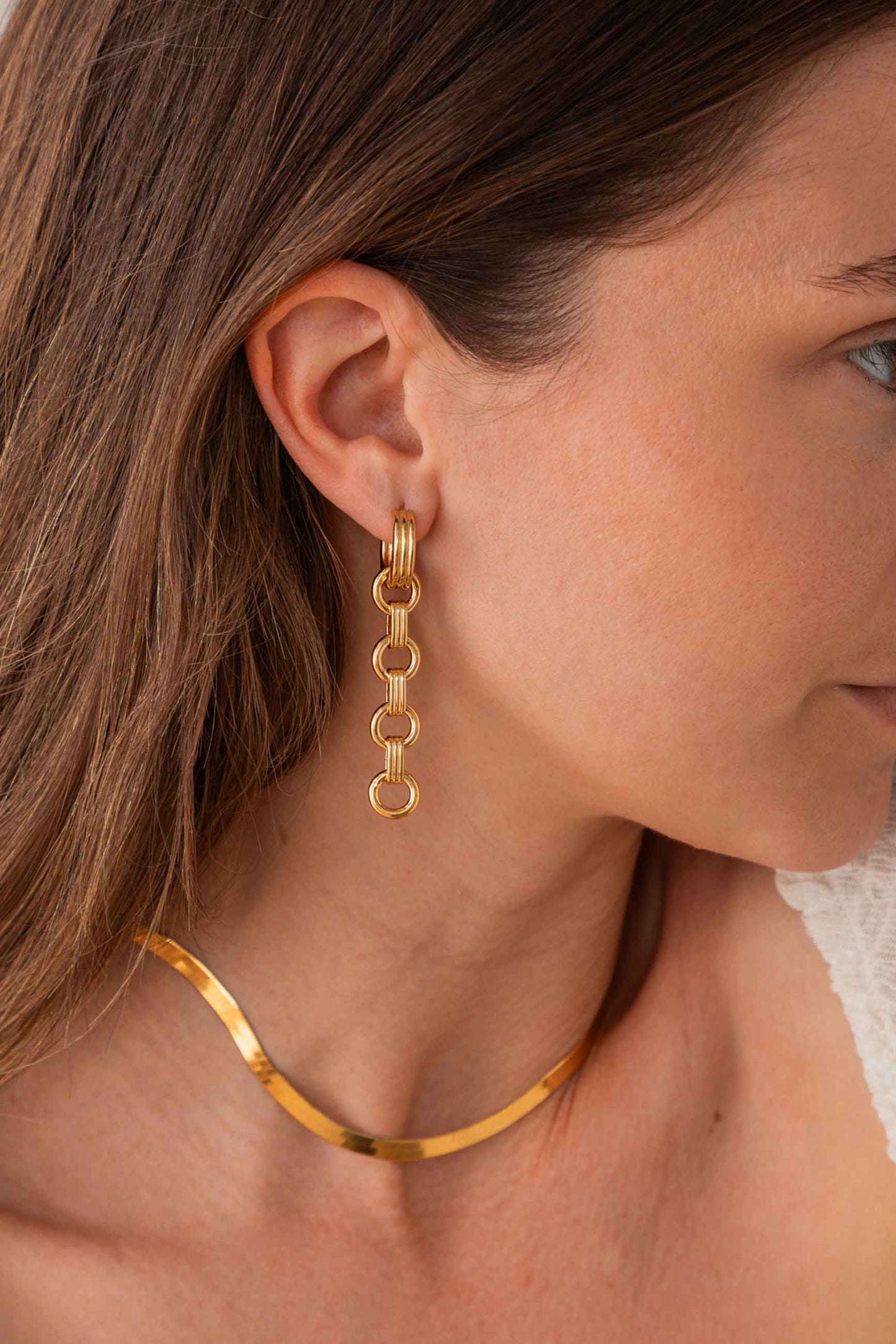 ASABAB EARRINGS (16MM) CUSTOMIZED GOLD-PLATED