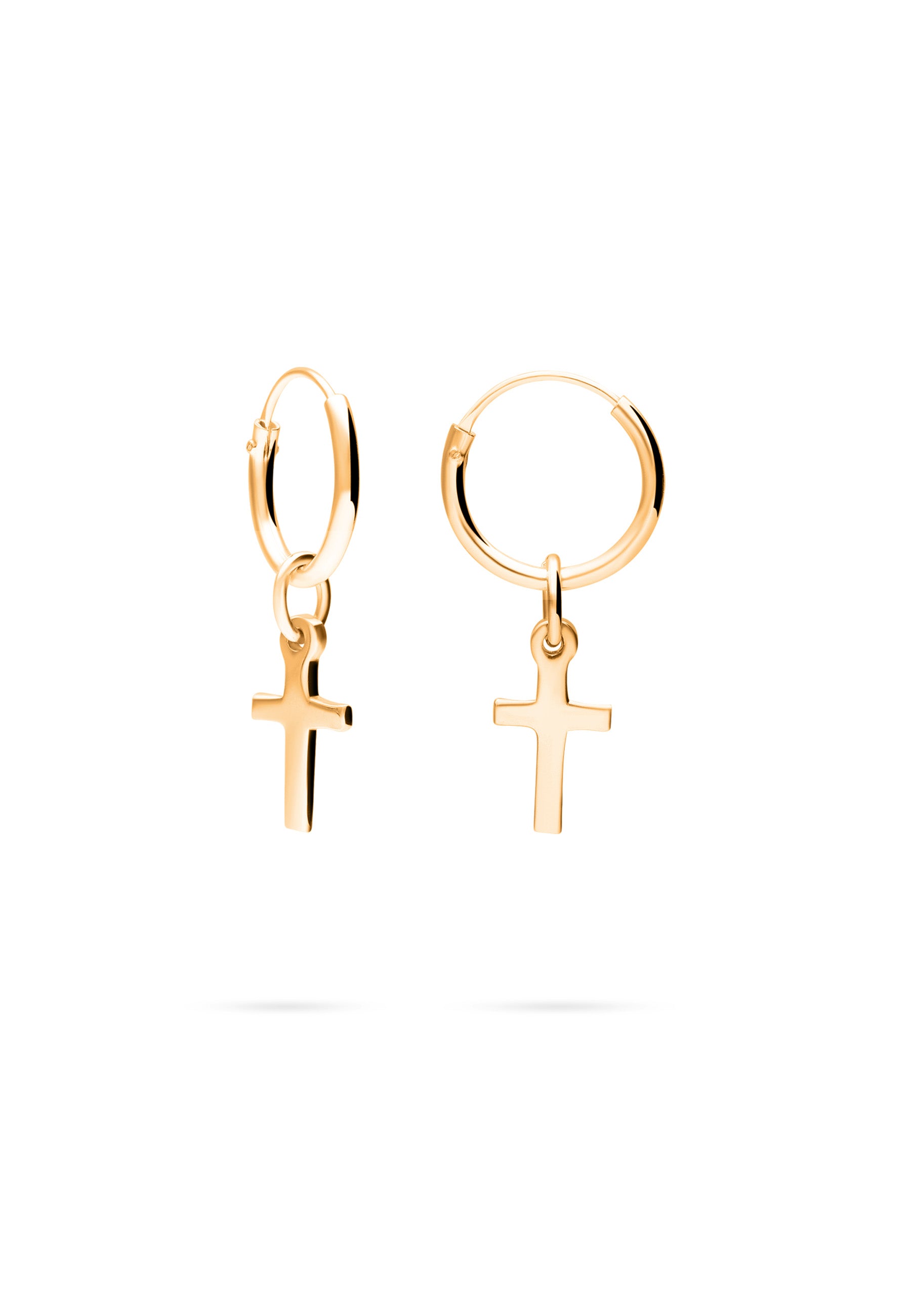 URMI GOLD EARRINGS| Cross Pendant Earrings – San Saru