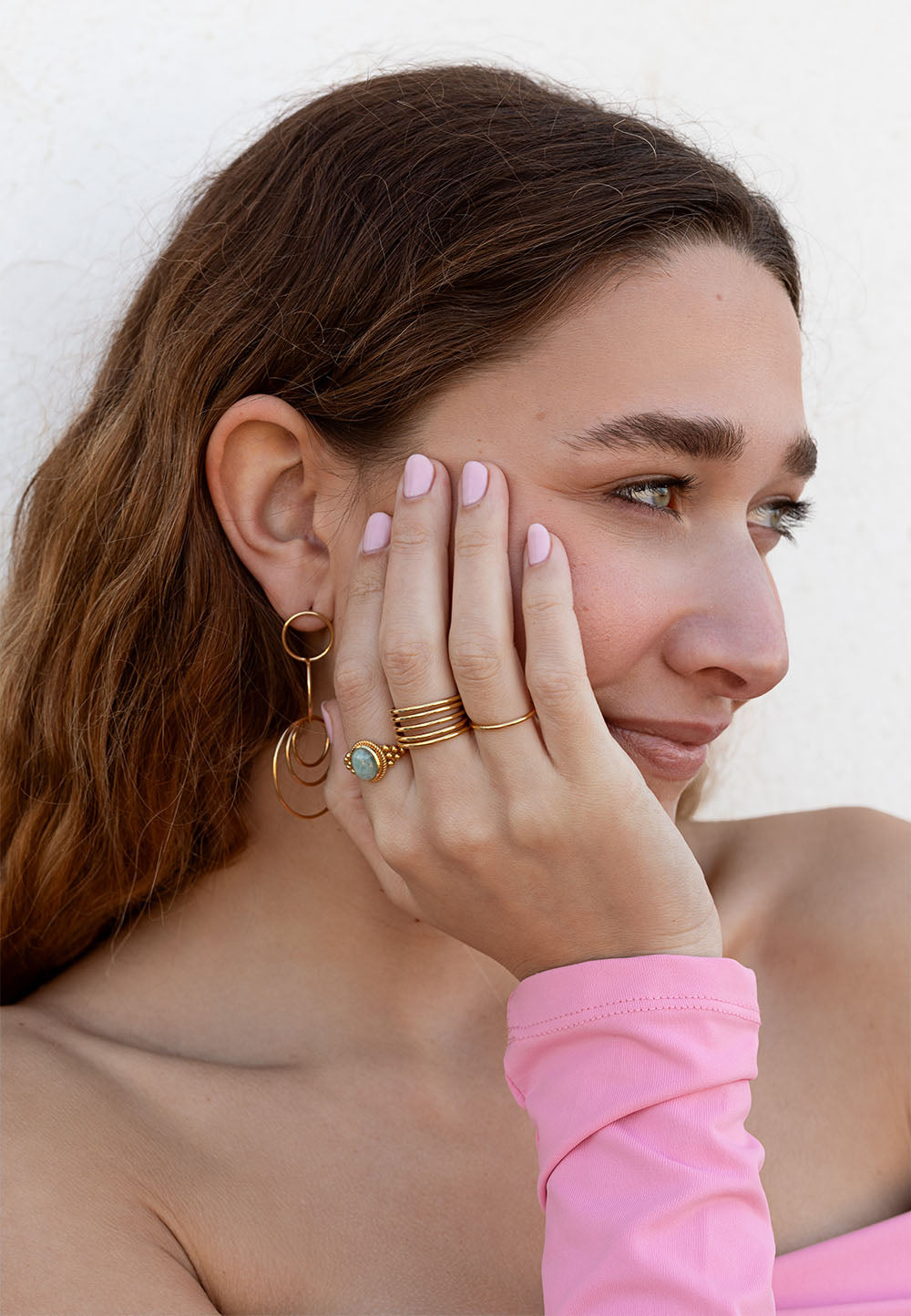 ANILLO LAINEN BAÑADO EN ORO