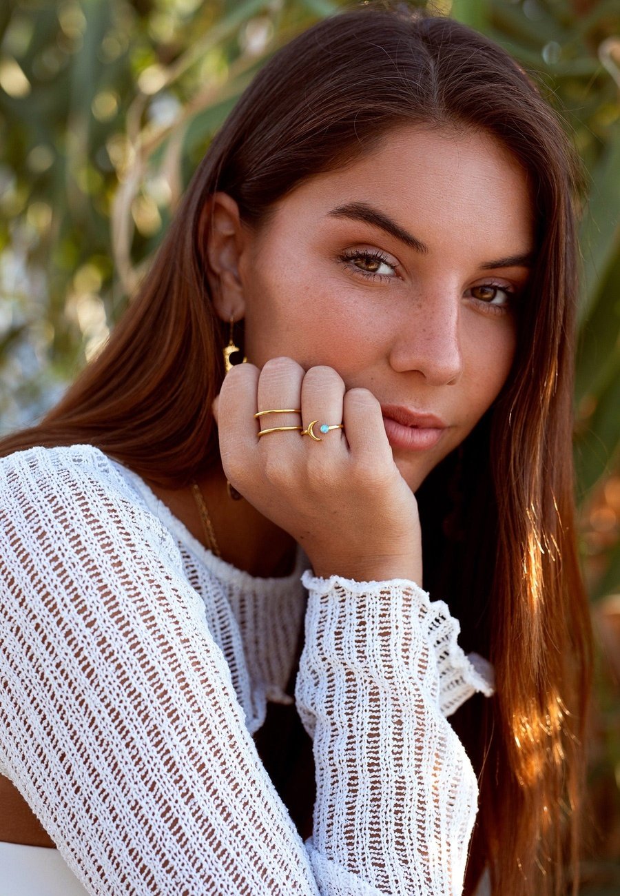 ANILLO LINA BAÑADO EN ORO