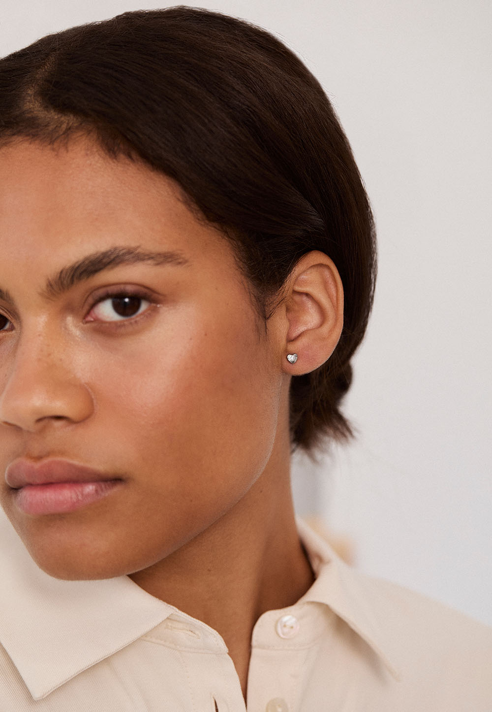 BOUCLES D'OREILLES ATRIA (OR BLANC)