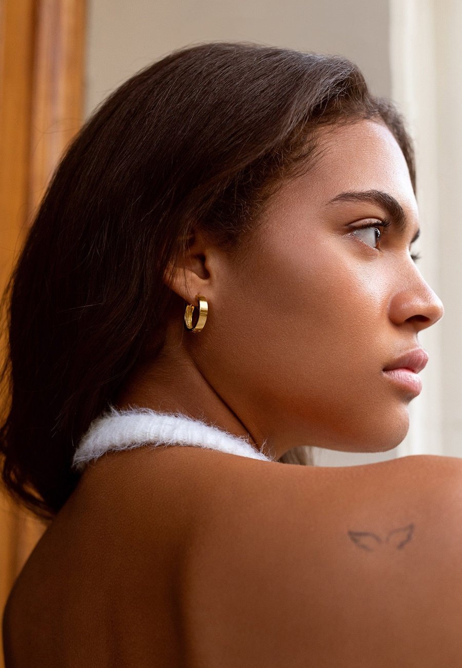 BABAR GOLD EARRINGS (20MM)