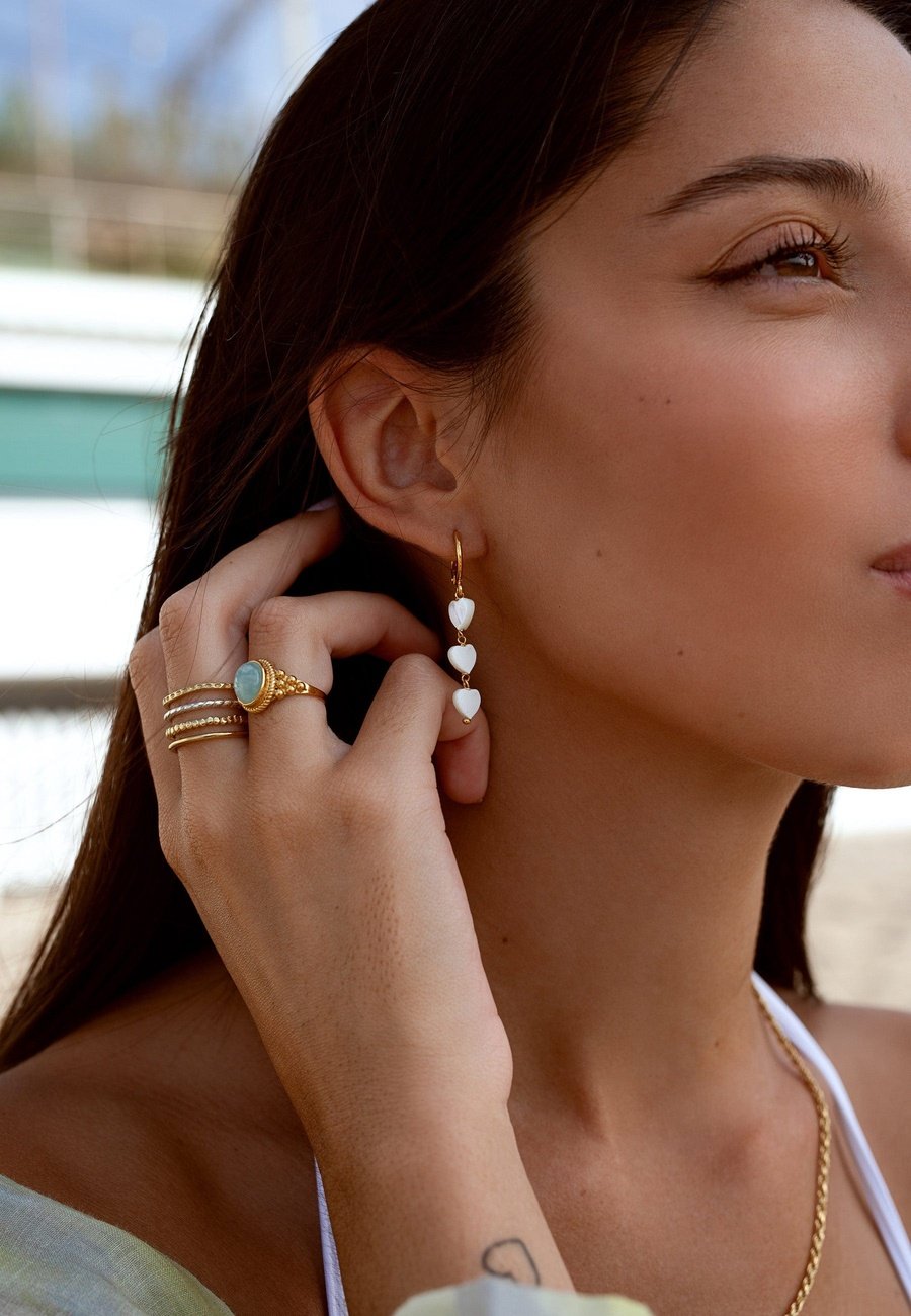 PENDIENTES DIVAK (12MM) BAÑADOS EN ORO