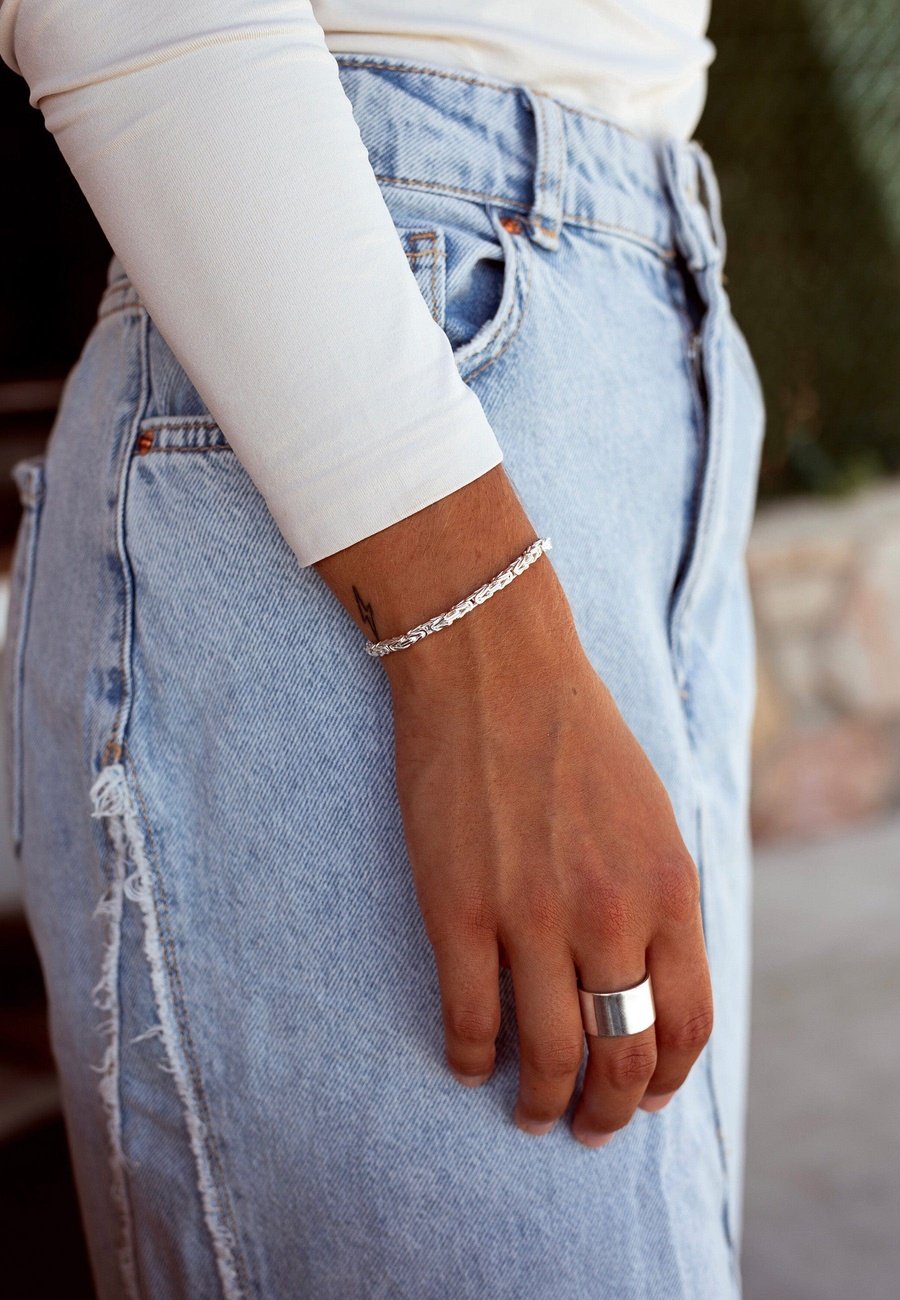 pulsera efecto trenza