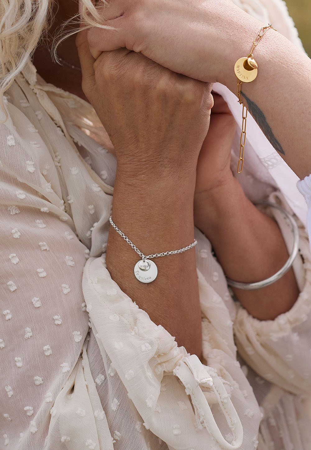 BRACCIALE DOPPIA PIASTRINA PERSONALIZZATO