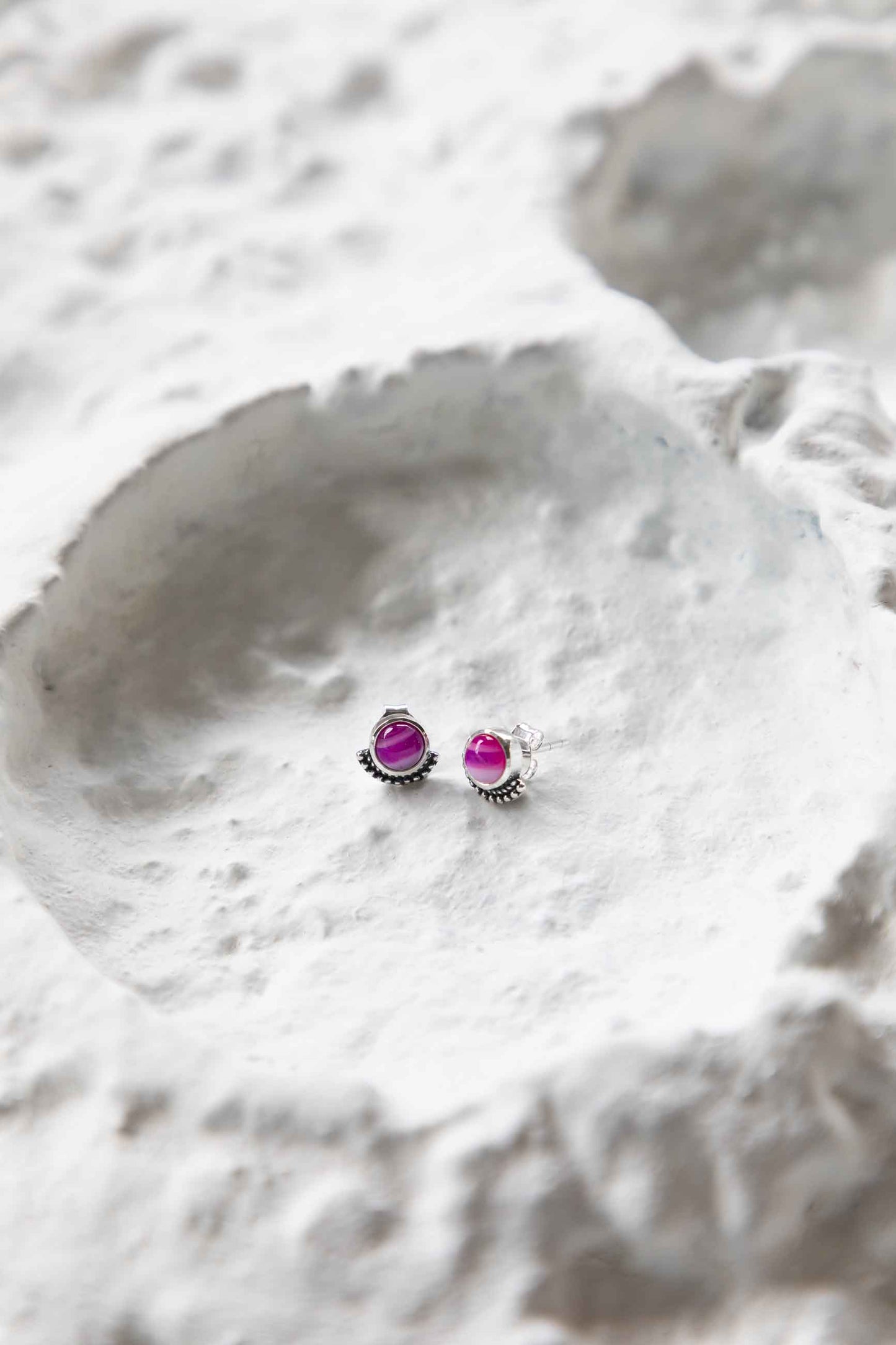 PENDIENTES RAGA AGATA FUCSIA