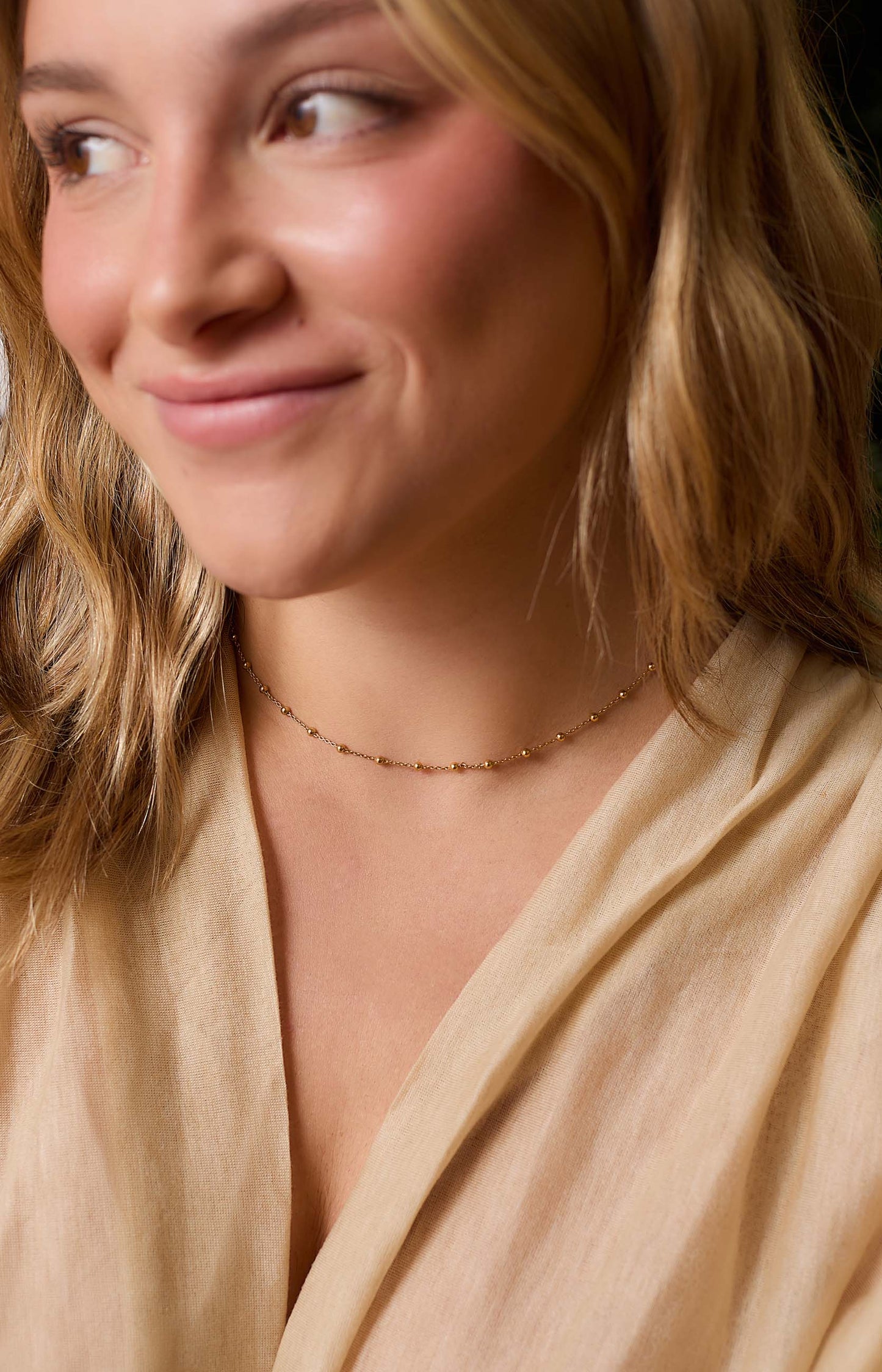 COLLAR UDAY BAÑADO EN ORO