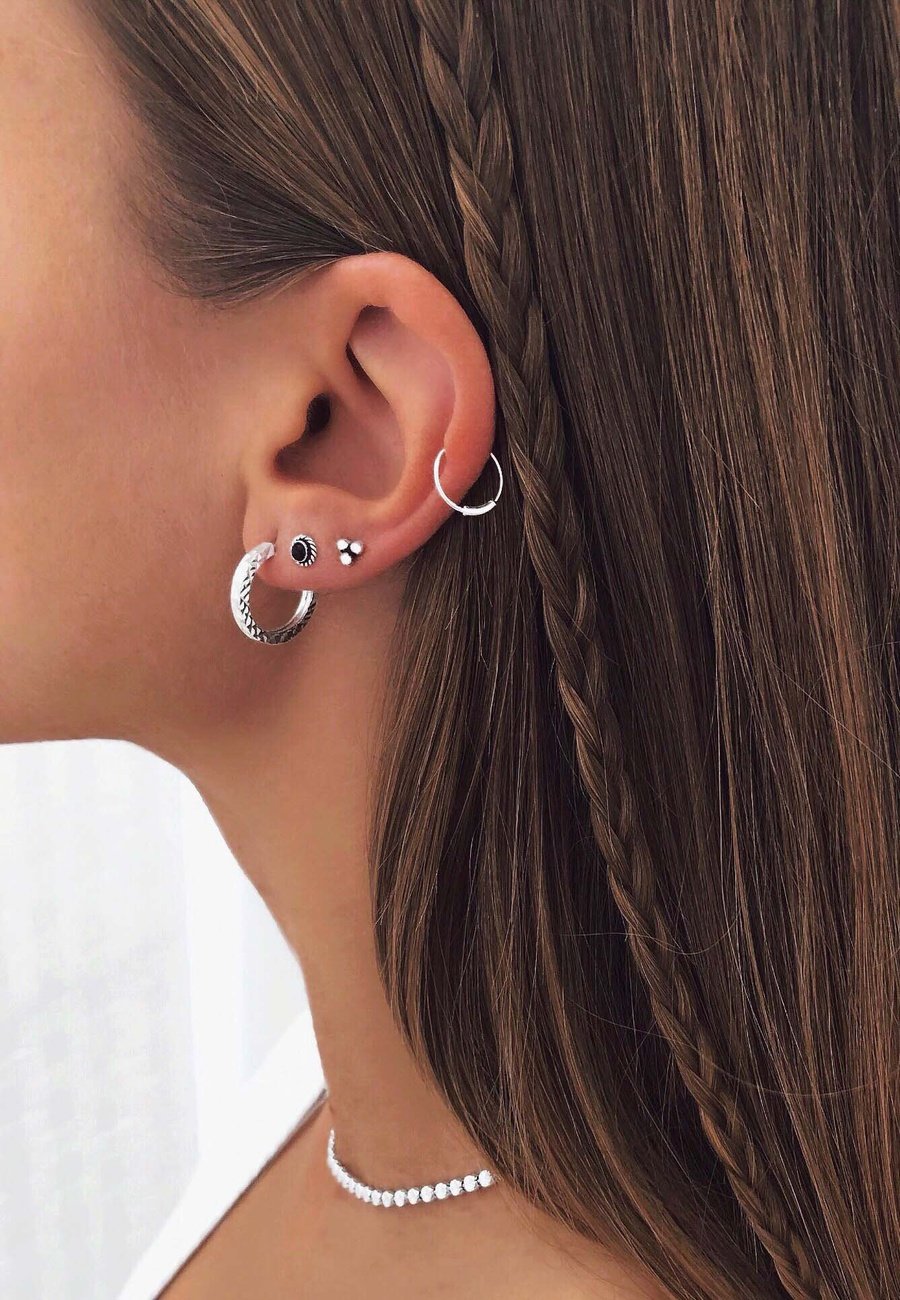 Piercings plata lisos 10mm Jatin