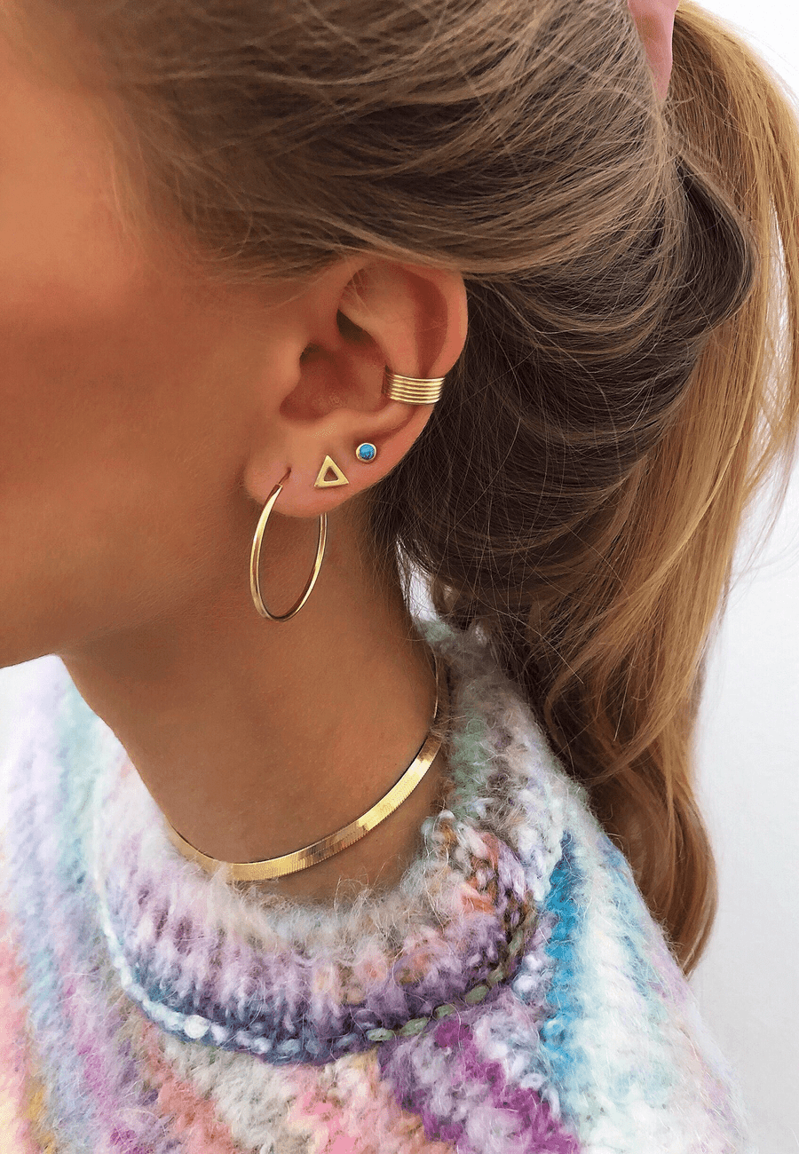 ORECCHINI JIVANA (30 MM) IN ORO