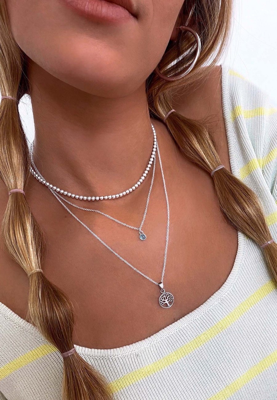 EDHA HALSKETTE BLAUEM ZIRKONIA