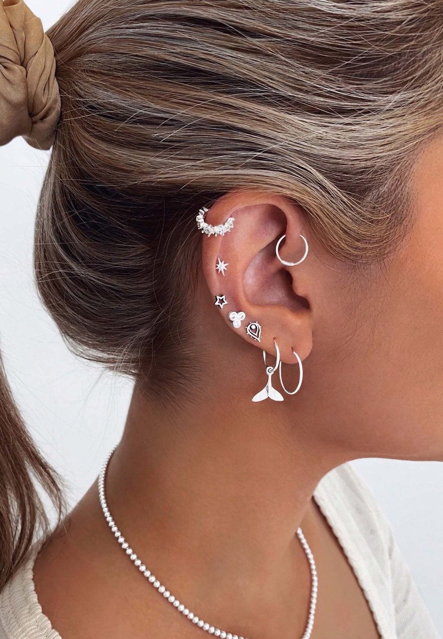 Piercing con circonita plata SHANKARA