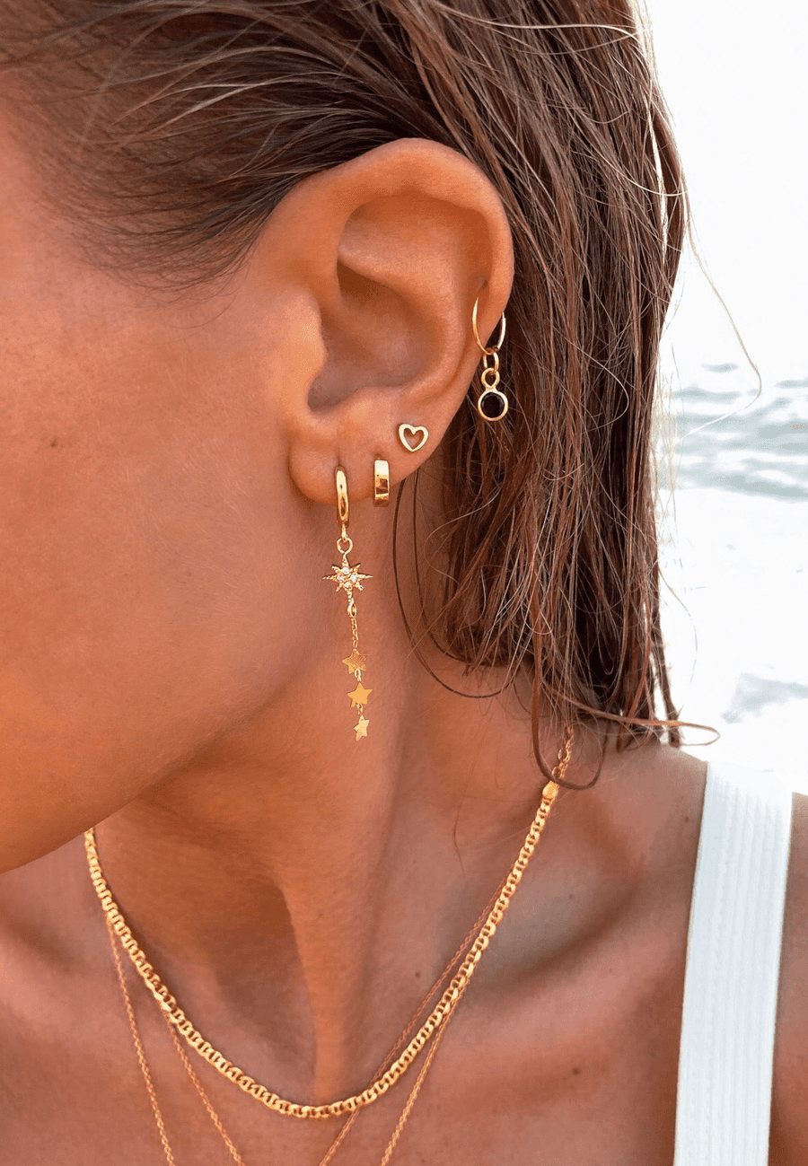 PENDIENTES YOOM BAÑADOS EN ORO