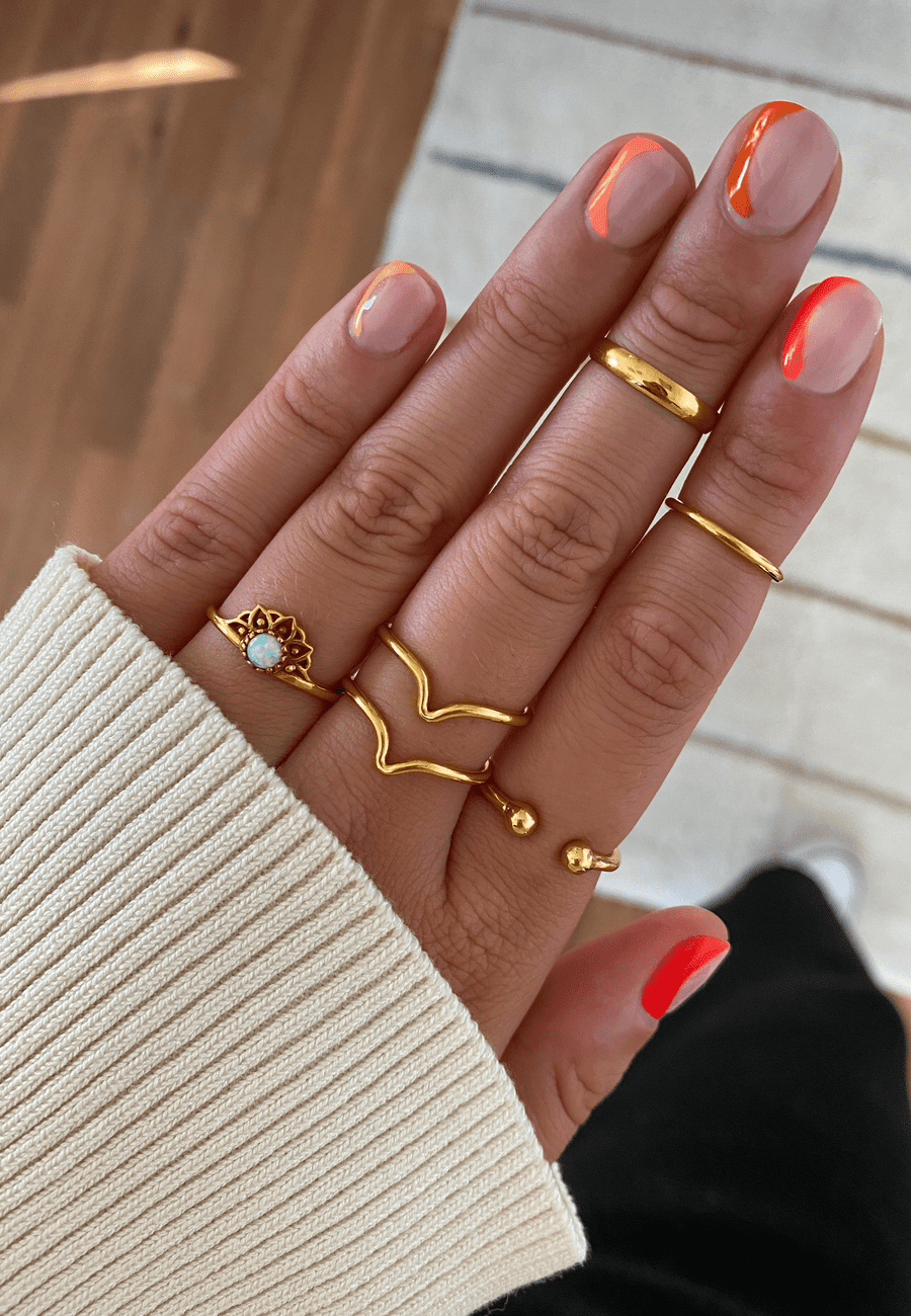 ANILLO KUMUD BAÑADO EN ORO