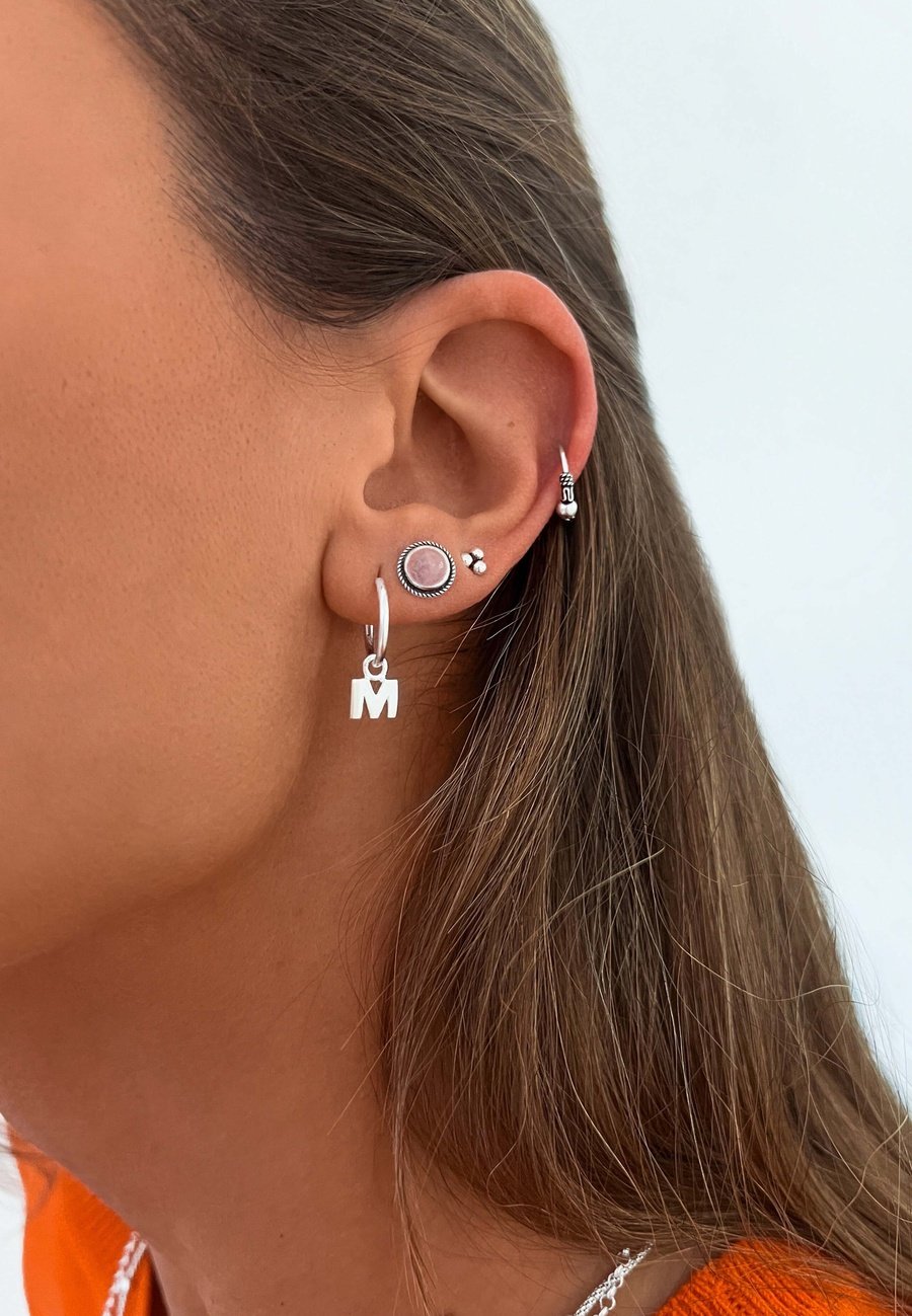 Pendientes de Plata con Cuarzo Rosa DHIANA