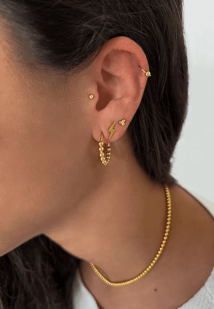 AMSHU GOLD EARRINGS