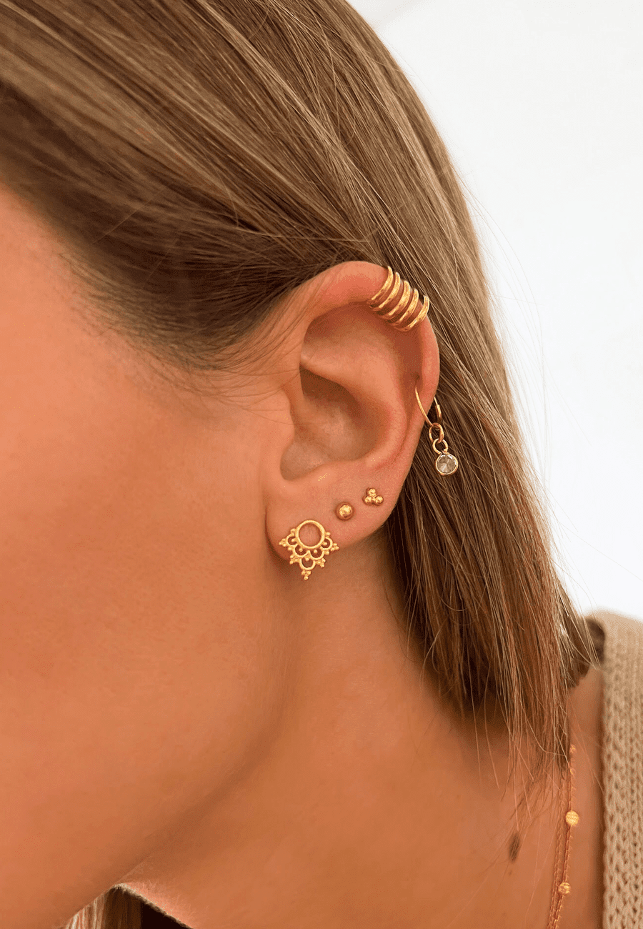 BOUCLES D'OREILLES LALIMA OR