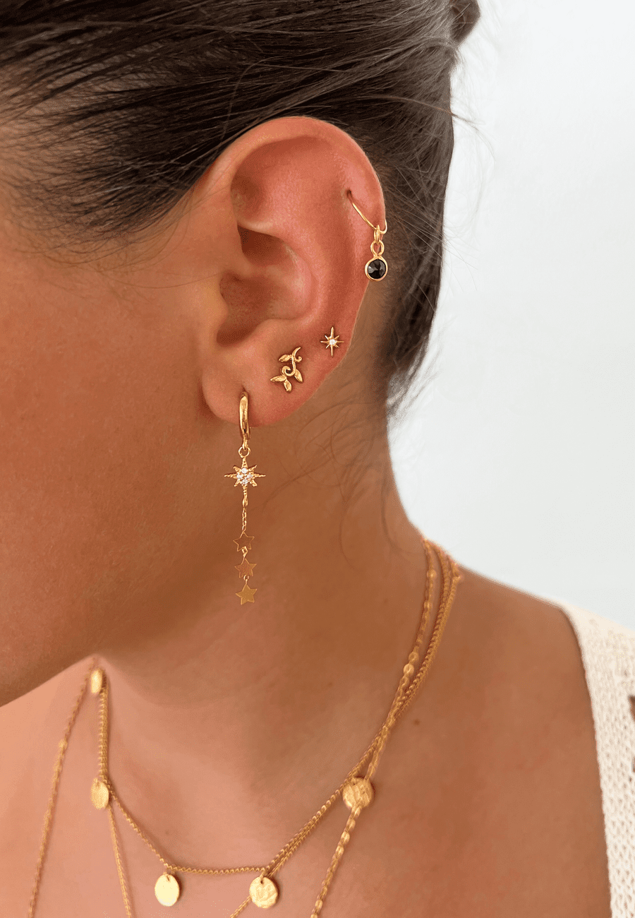 PENDIENTES CHAD BAÑADOS EN ORO