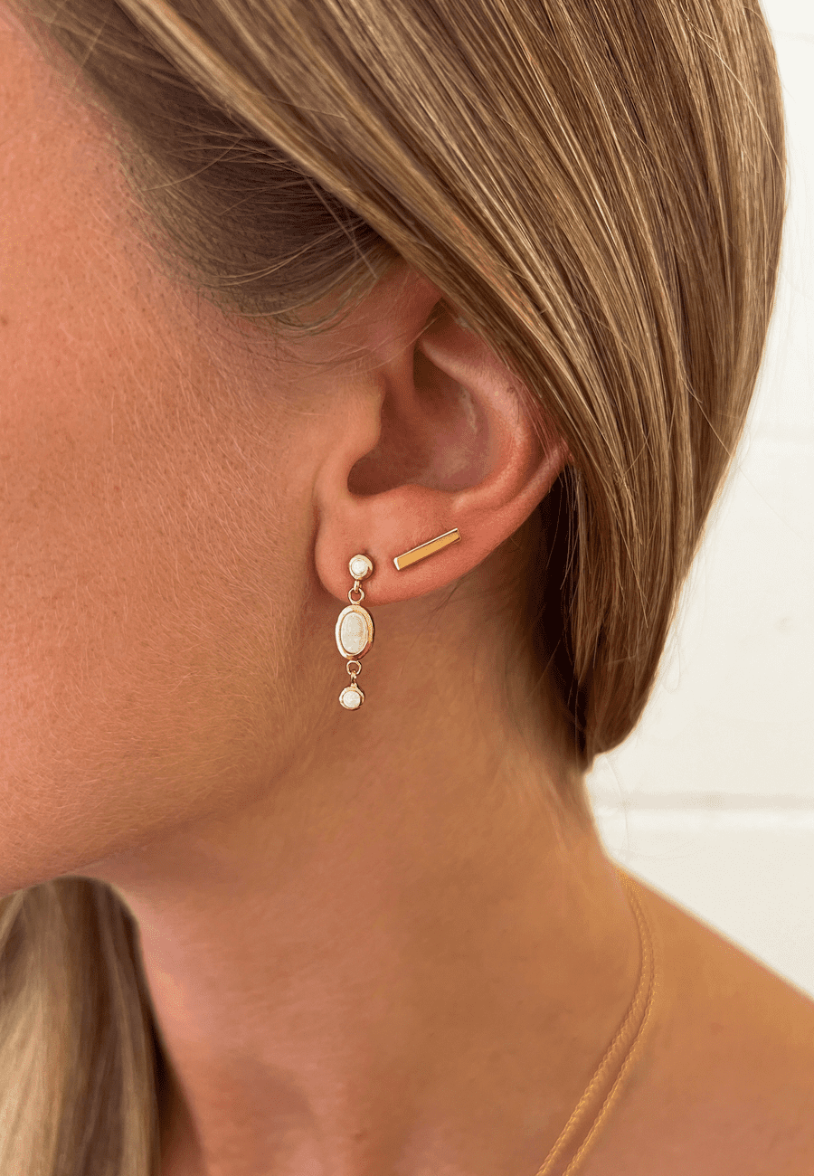 PENDIENTES INDU BAÑADOS EN ORO