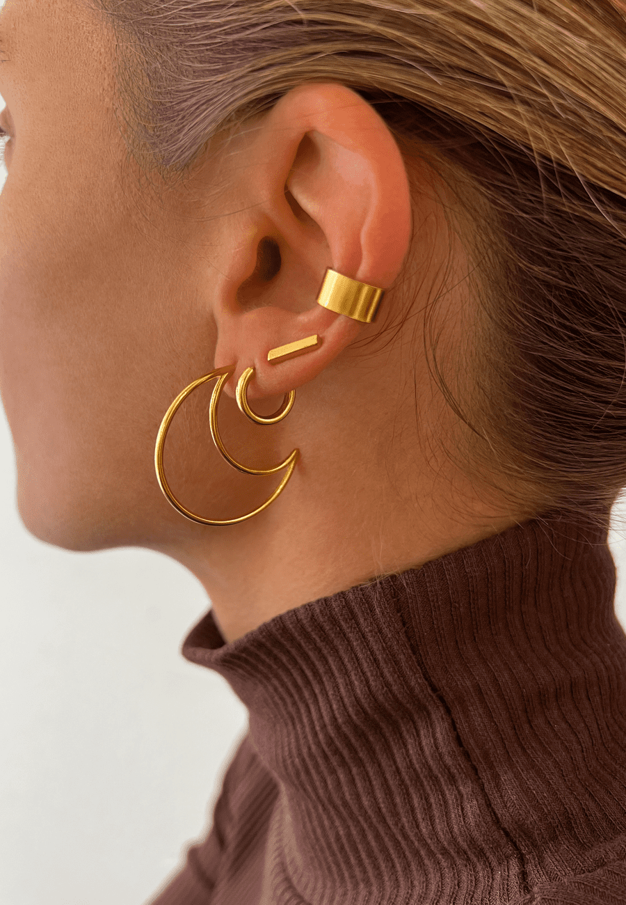 PENDIENTES NIRUT BAÑADOS EN ORO