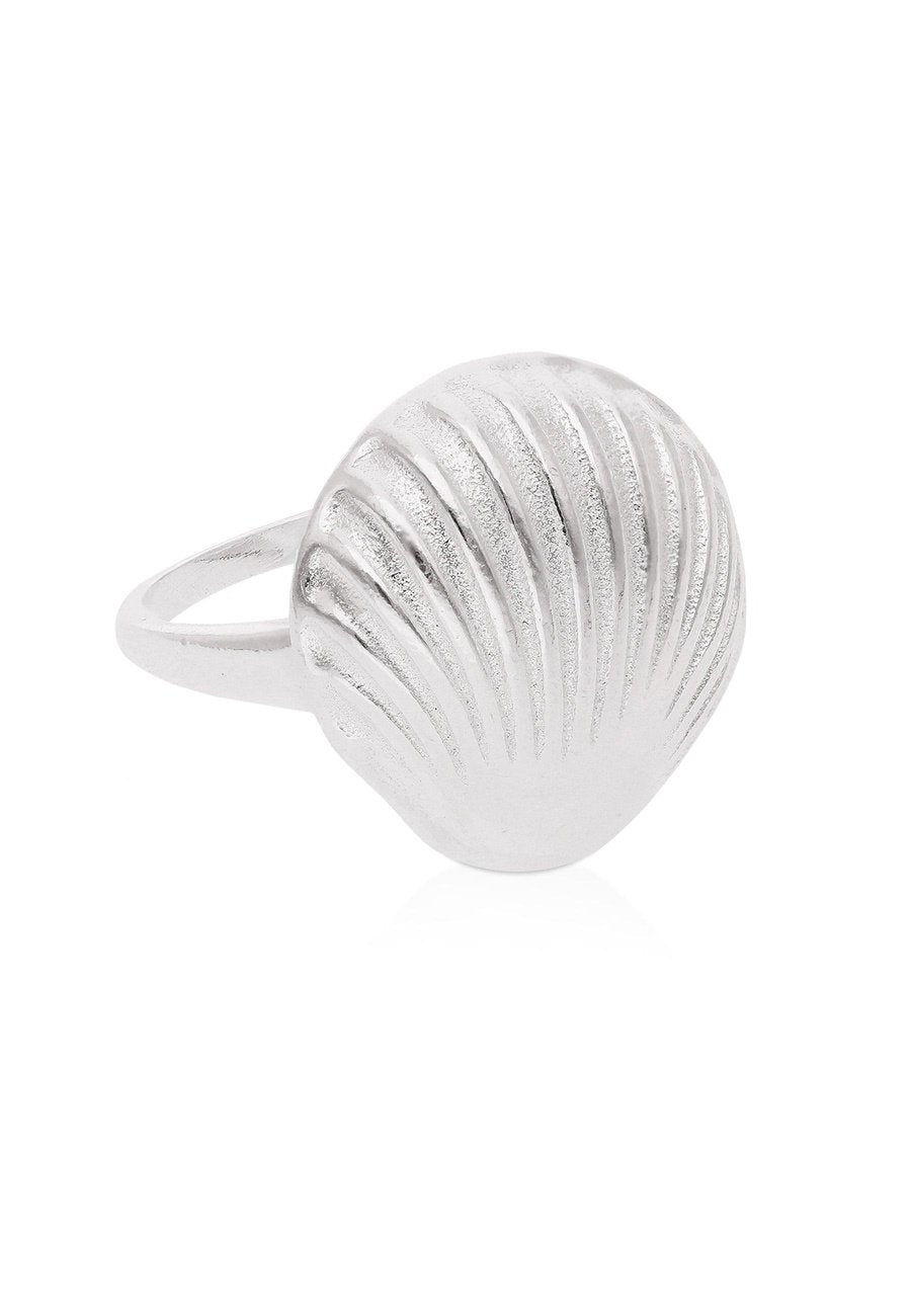 Anillo de Plata en Forma de Concha