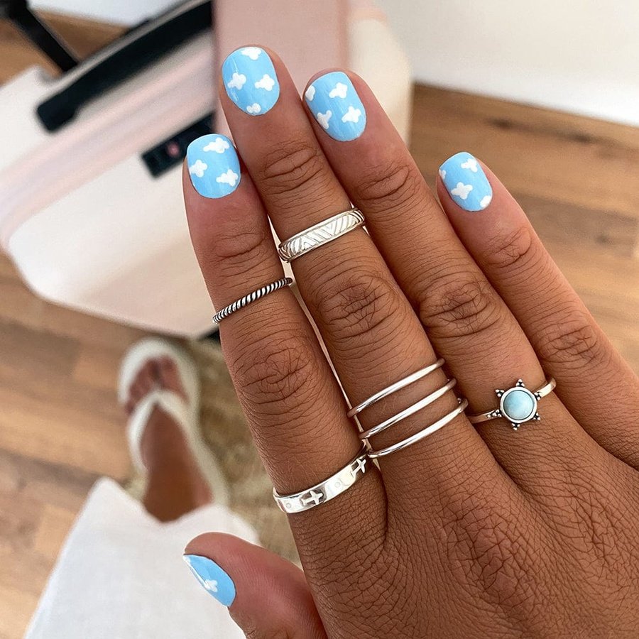 Anillo Udana junto el naillo KANU, SUVAN y los anillos midi MUD y KRISHA.