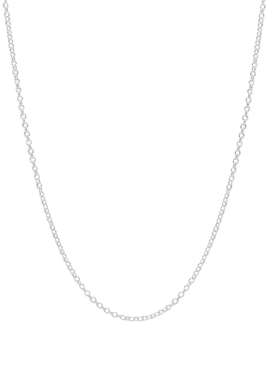 Sterling 925er Halsketten KETTE San LANGE Anhänger und aus Saru – für Silber
